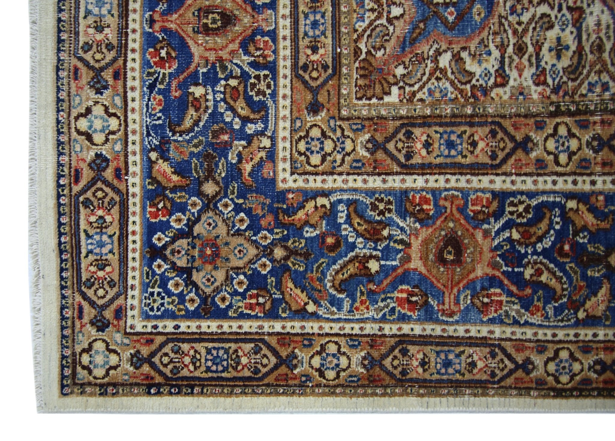 Handmade Vintage Persian Moud Rug | 365 x 268 cm | 12' x 8'9" - Najaf Rugs & Textile