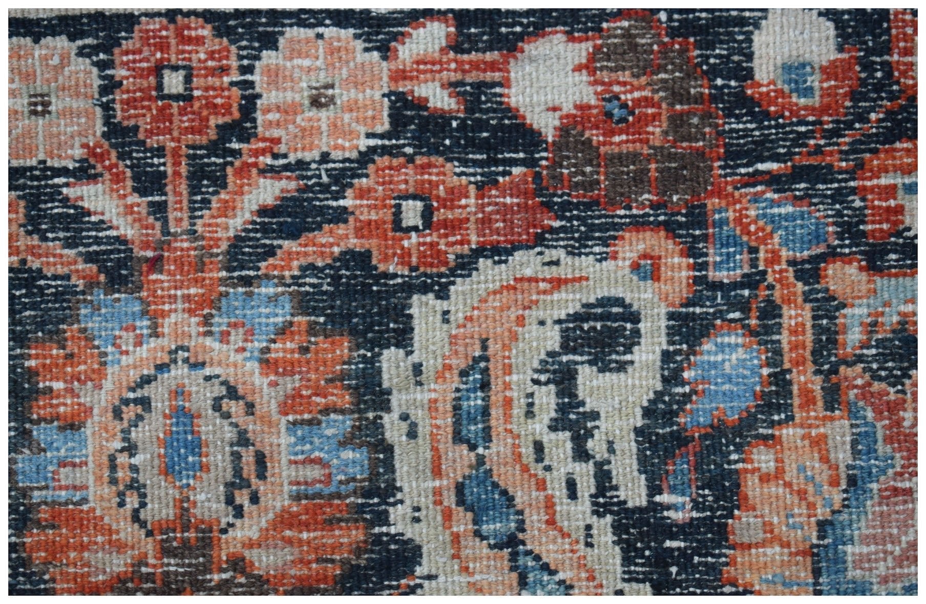 Handmade Vintage Persian Moud Rug | 390 x 282 cm | 12'10" x 9'3" - Najaf Rugs & Textile