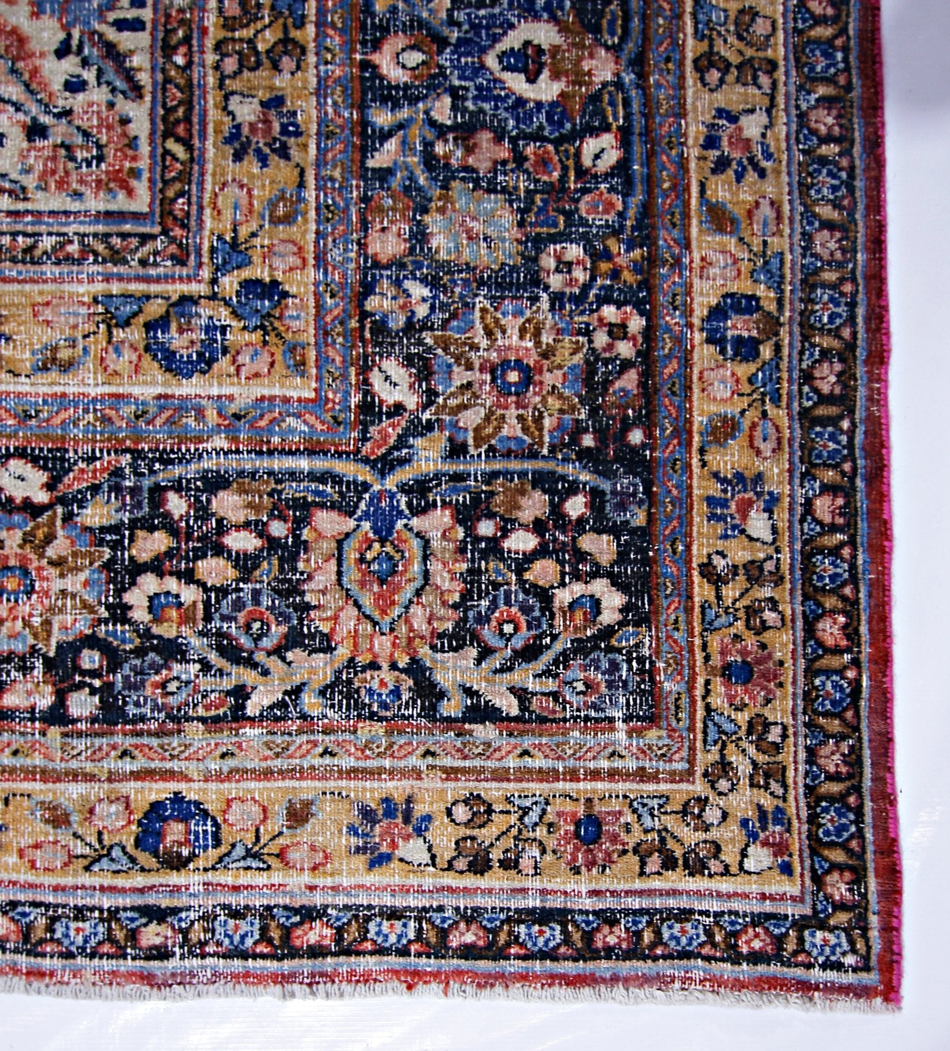 Handmade Vintage Persian Moud Rug | 399 x 287 cm | 13'1" x 9'5" - Najaf Rugs & Textile