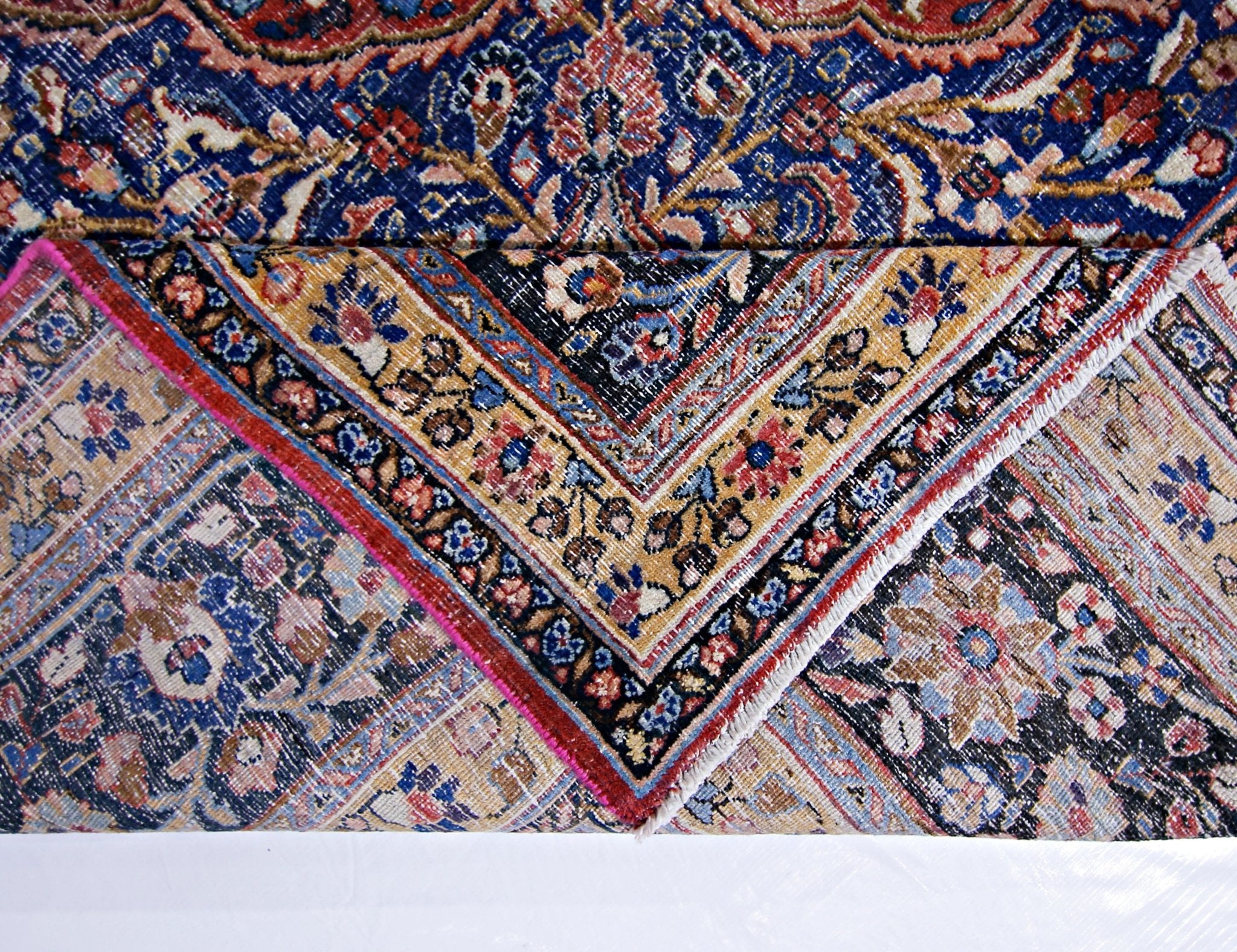 Handmade Vintage Persian Moud Rug | 399 x 287 cm | 13'1" x 9'5" - Najaf Rugs & Textile