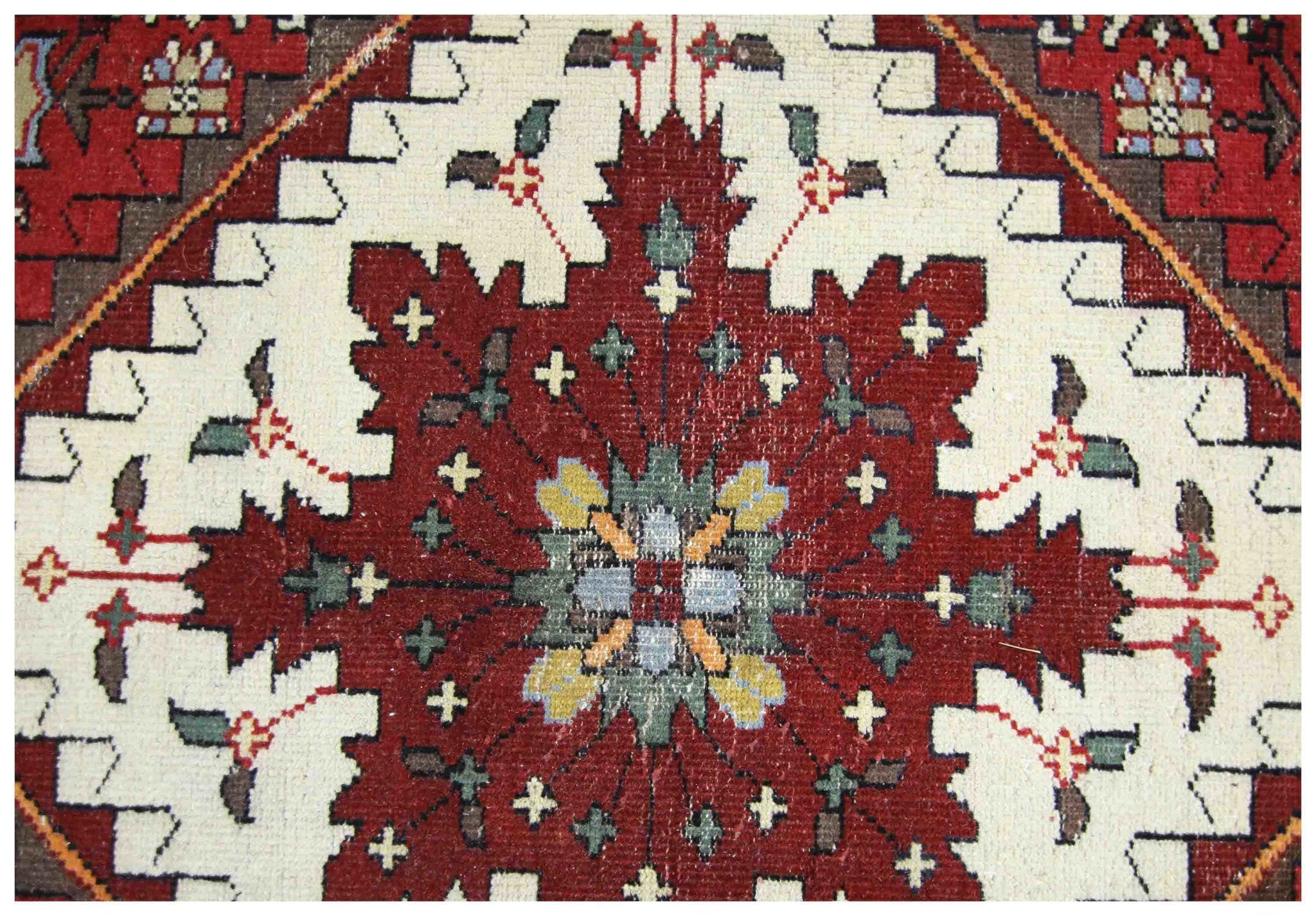 Handmade Vintage Persian Nahavand Rug | 333 x 240 cm | 10'11" x 7'10" - Najaf Rugs & Textile