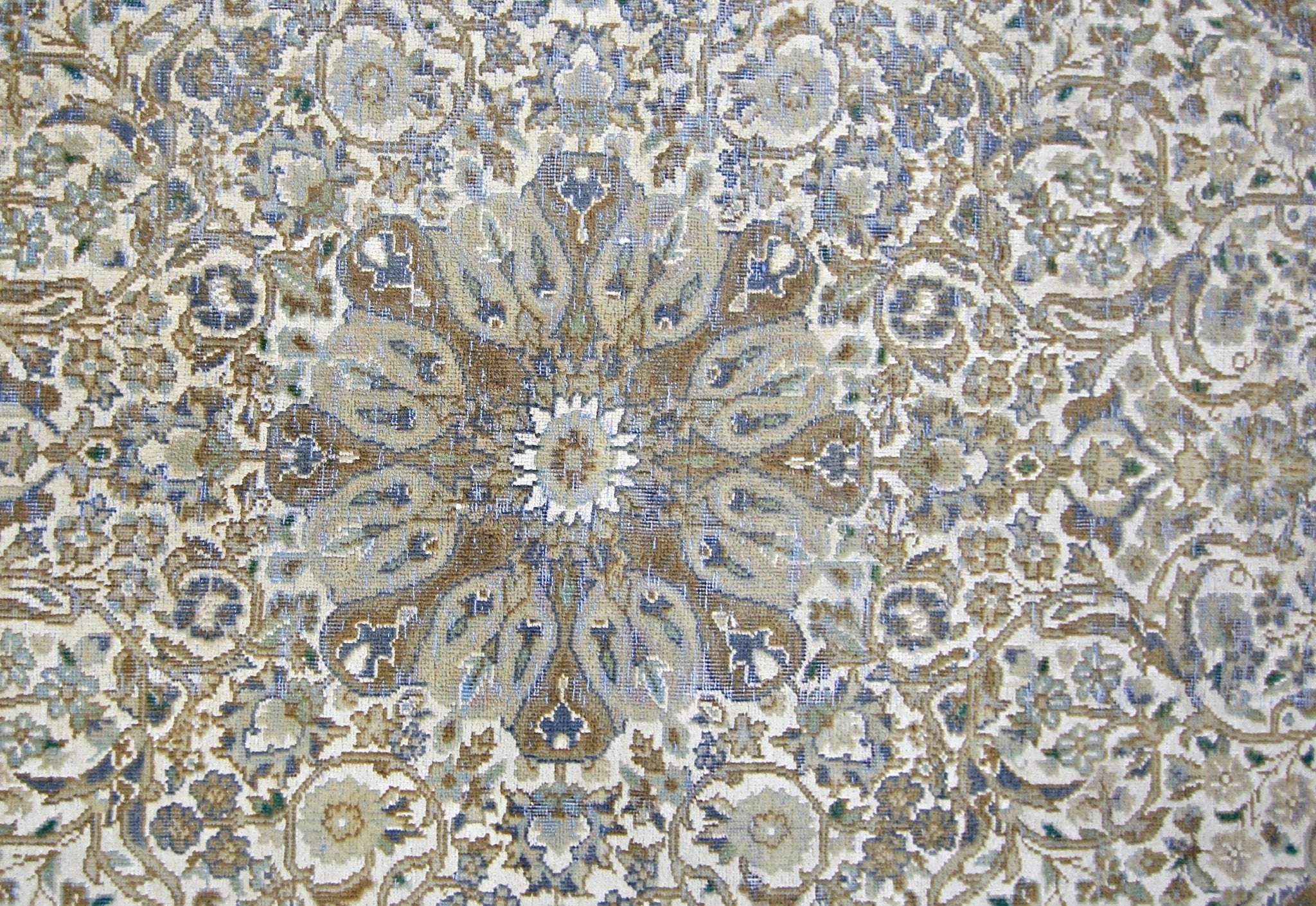 Handmade Vintage Persian Nain Rug | 128 x 75 cm | 4'2" x 2'5" - Najaf Rugs & Textile