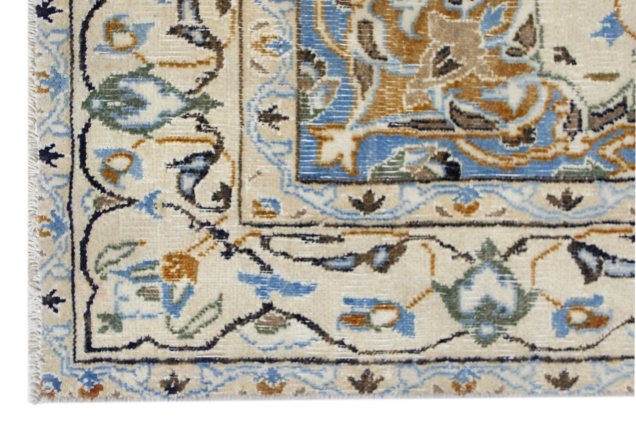 Handmade Vintage Persian Nain Rug | 181 x 115 cm | 5'11" x 3'9" - Najaf Rugs & Textile