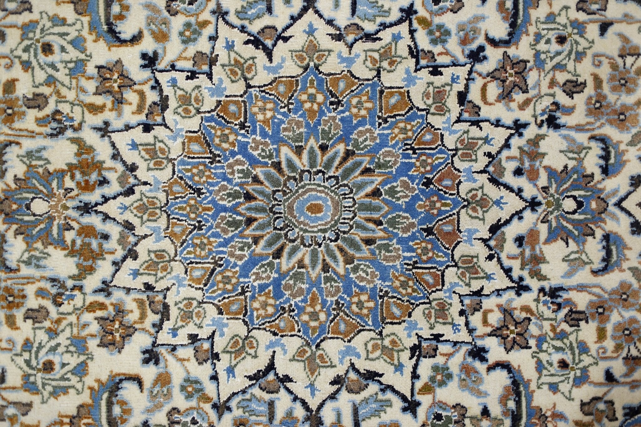 Handmade Vintage Persian Nain Rug | 181 x 115 cm | 5'11" x 3'9" - Najaf Rugs & Textile