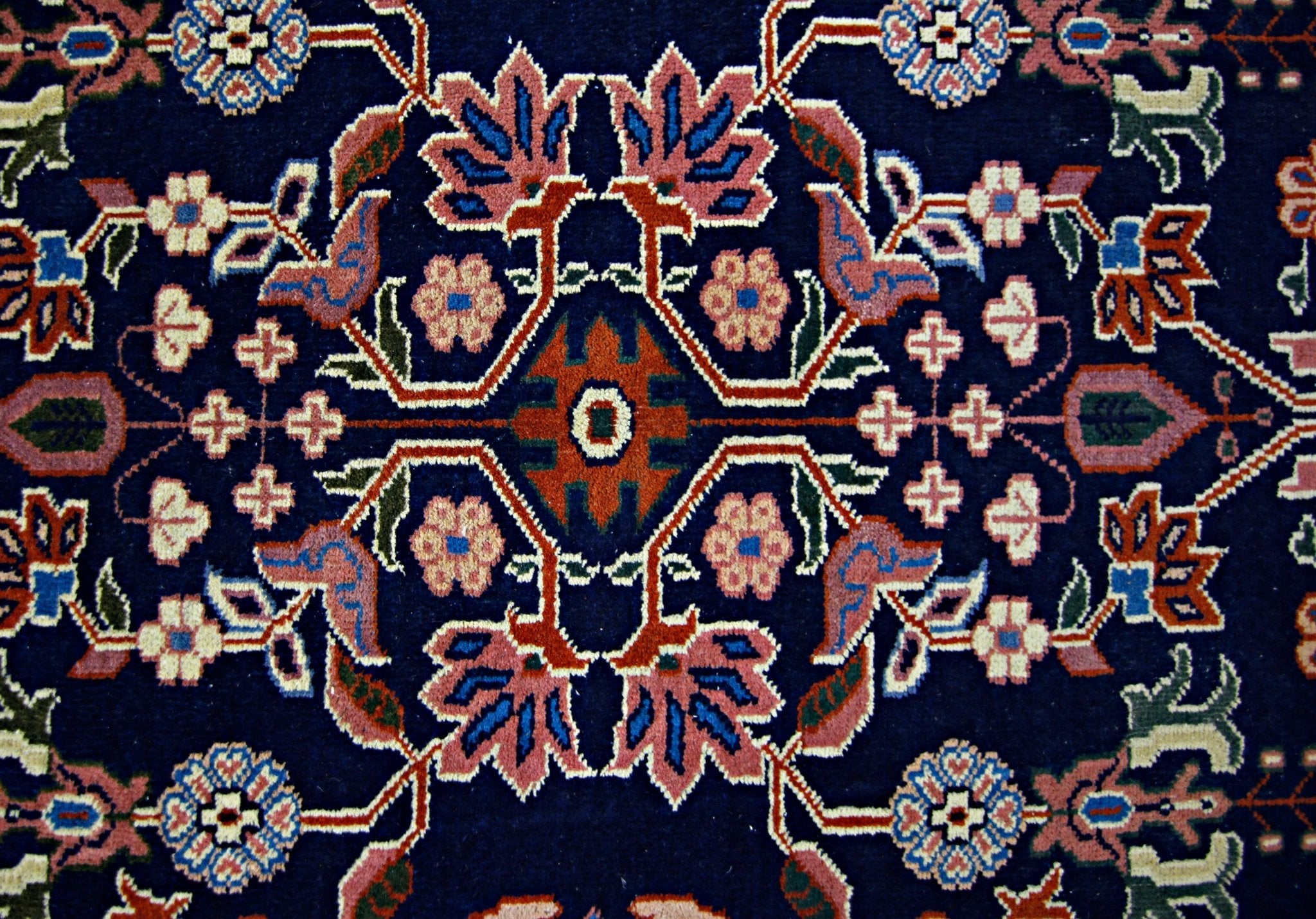 Handmade Vintage Persian Rug | 108 x 83 cm | 3'6" x 2'9" - Najaf Rugs & Textile