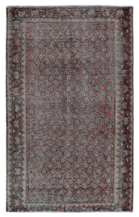Handmade Vintage Persian Rug | 117 x 75 cm | 3'10" x 2'6" - Najaf Rugs & Textile