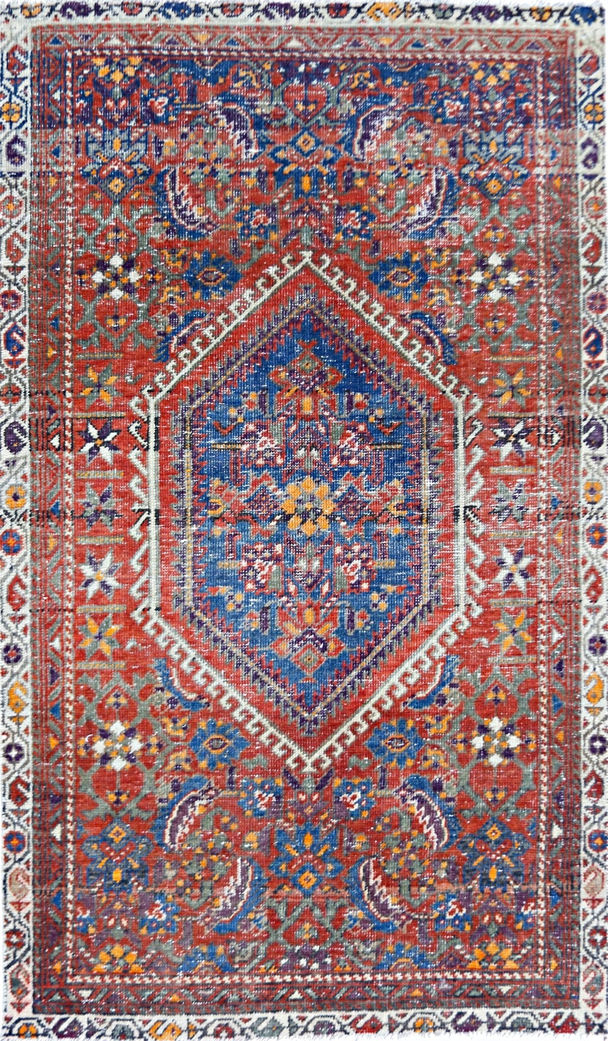Handmade Vintage Persian Rug | 121 x 71 cm | 4' x 2'4" - Najaf Rugs & Textile