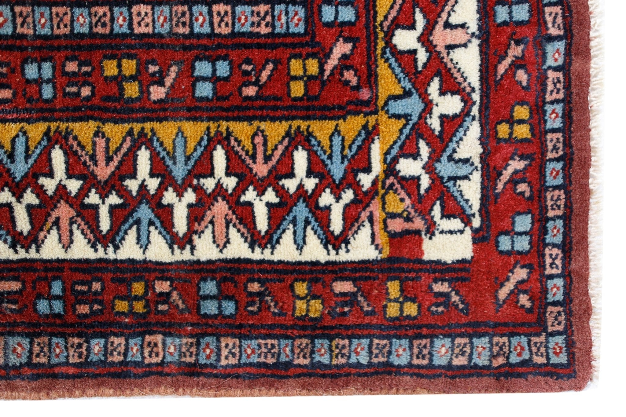 Handmade Vintage Persian Rug | 123 x 92 cm | 4' x 3' - Najaf Rugs & Textile