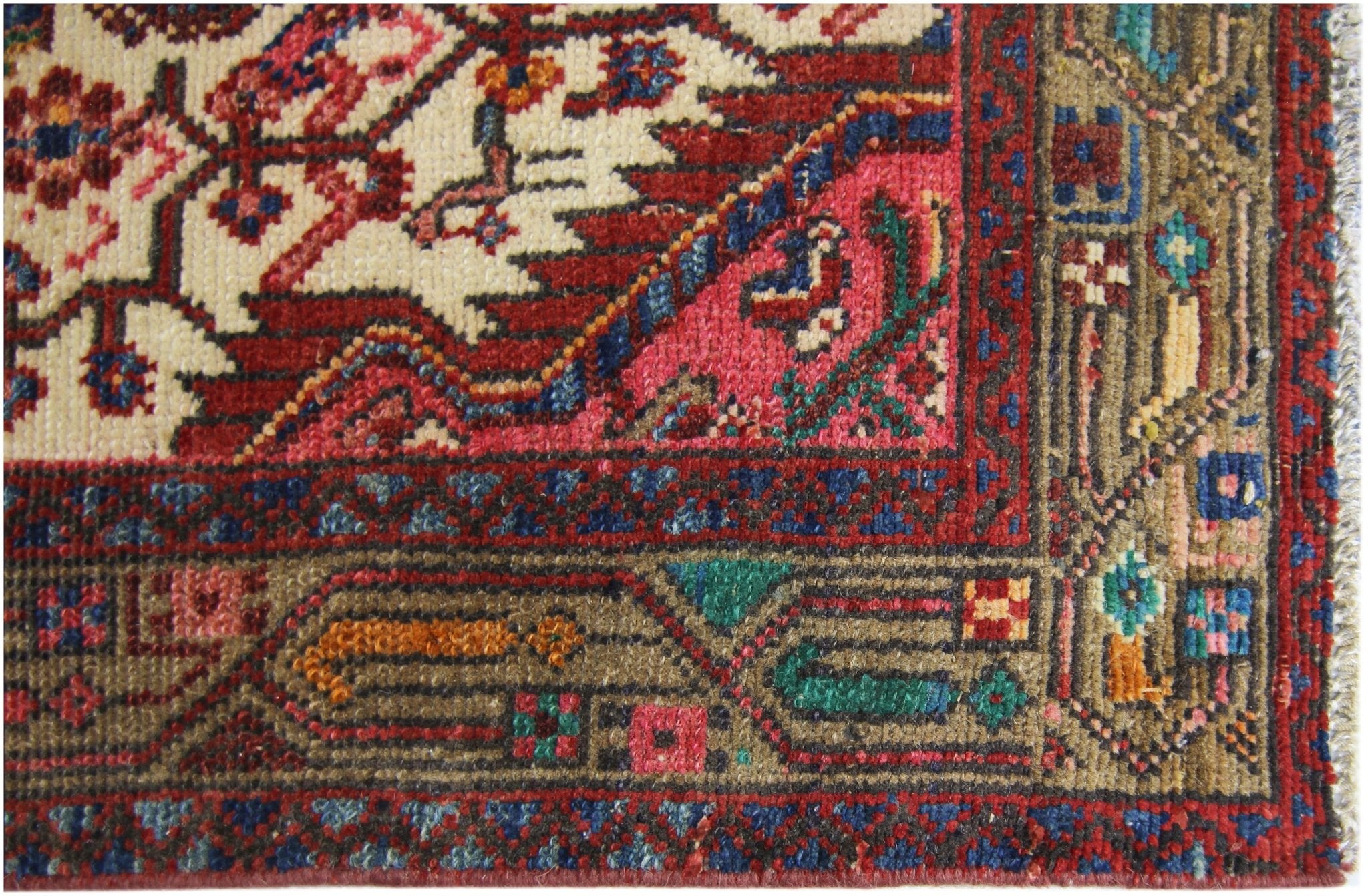 Handmade Vintage Persian Rug | 125 x 77 cm | 4'1" x 2'6" - Najaf Rugs & Textile