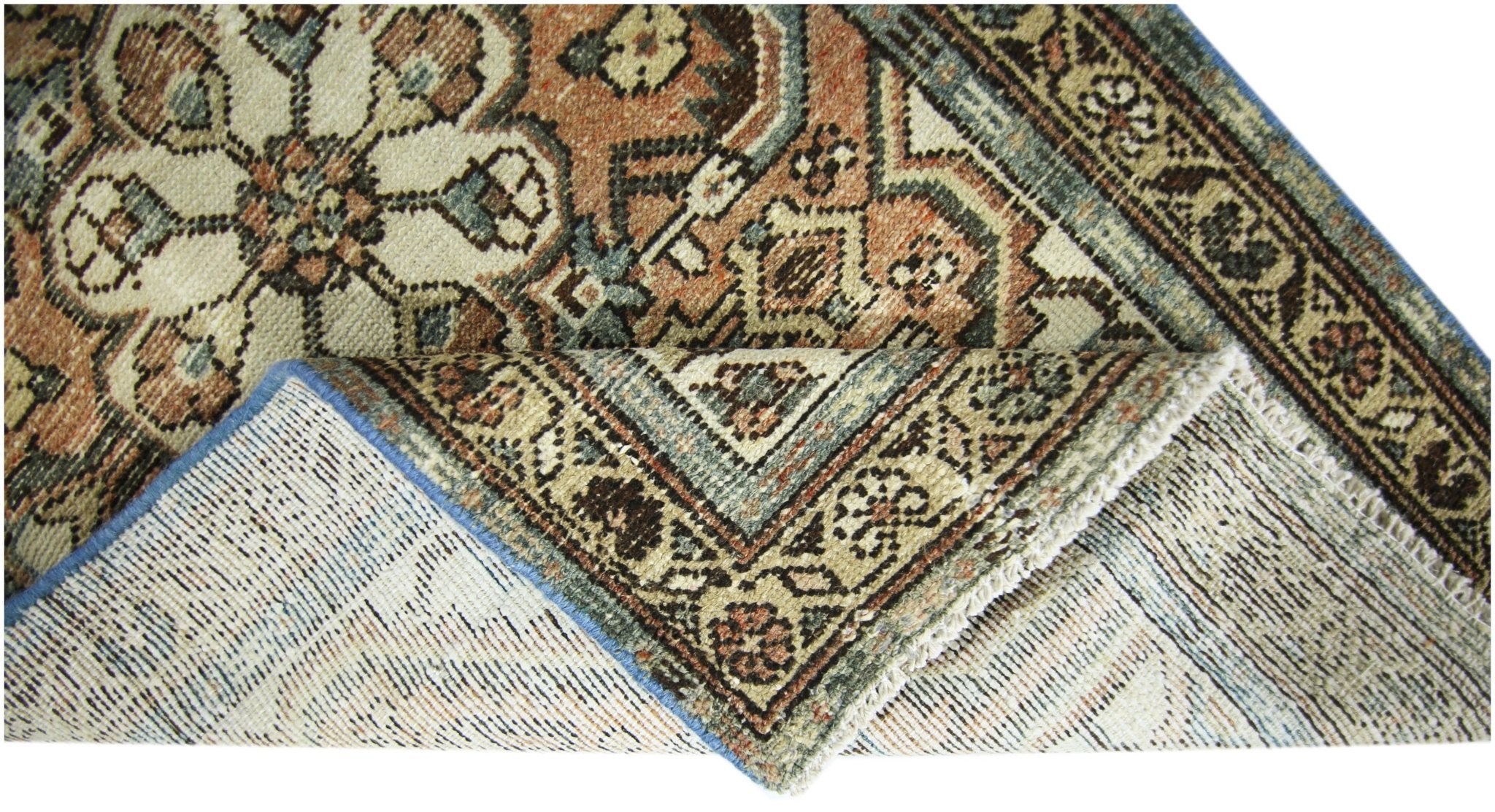 Handmade Vintage Persian Rug | 127 x 72 cm | 4'2" x 2'4" - Najaf Rugs & Textile