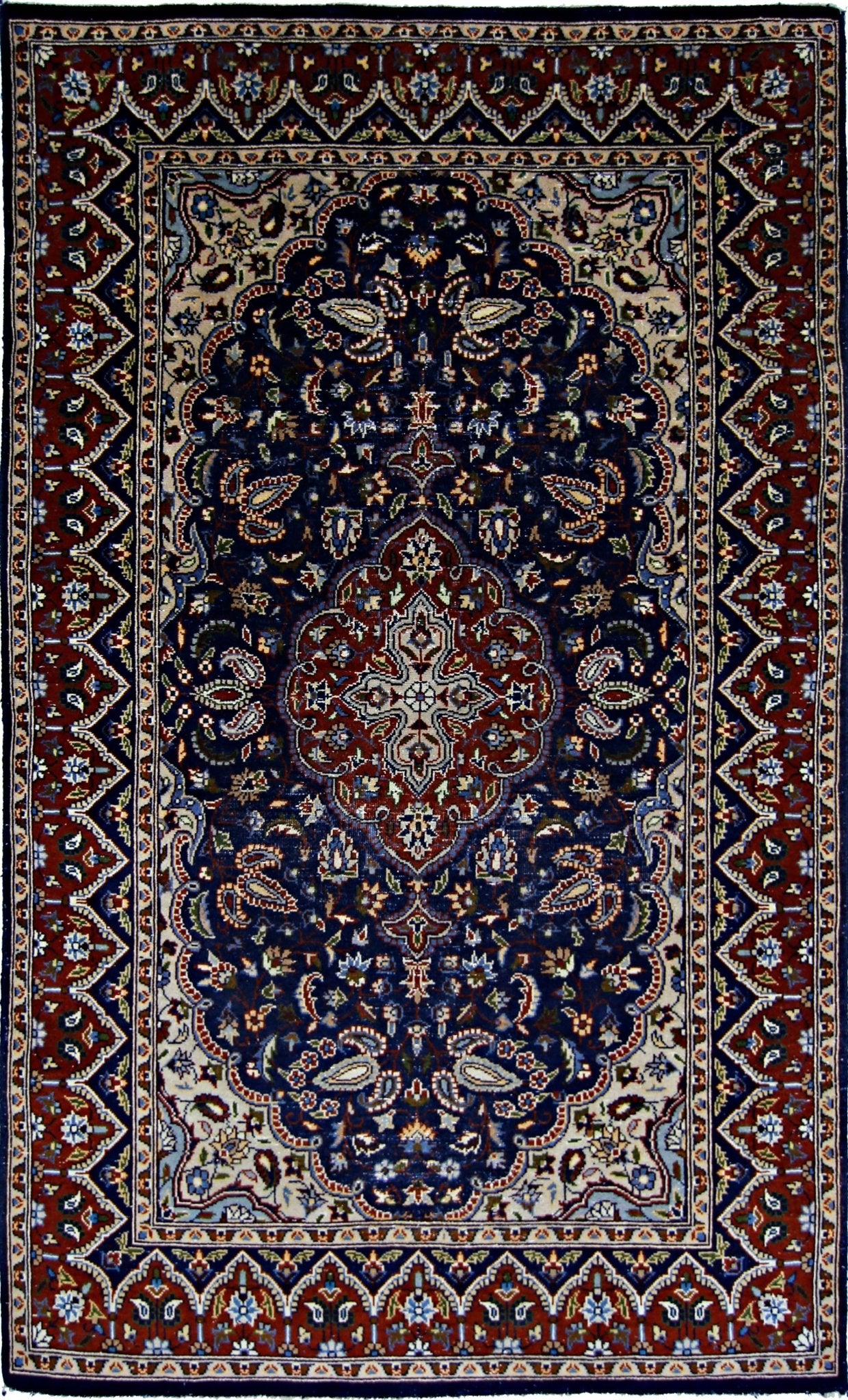 Handmade Vintage Persian Rug | 130 x 77 cm | 4'3" x 2'6" - Najaf Rugs & Textile