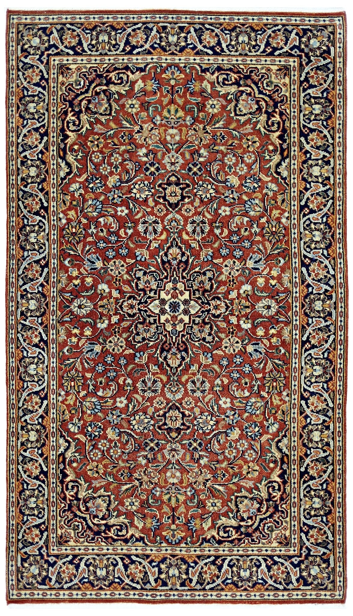 Handmade Vintage Persian Rug | 134 x 75 cm | 4'5" x 2'6" - Najaf Rugs & Textile