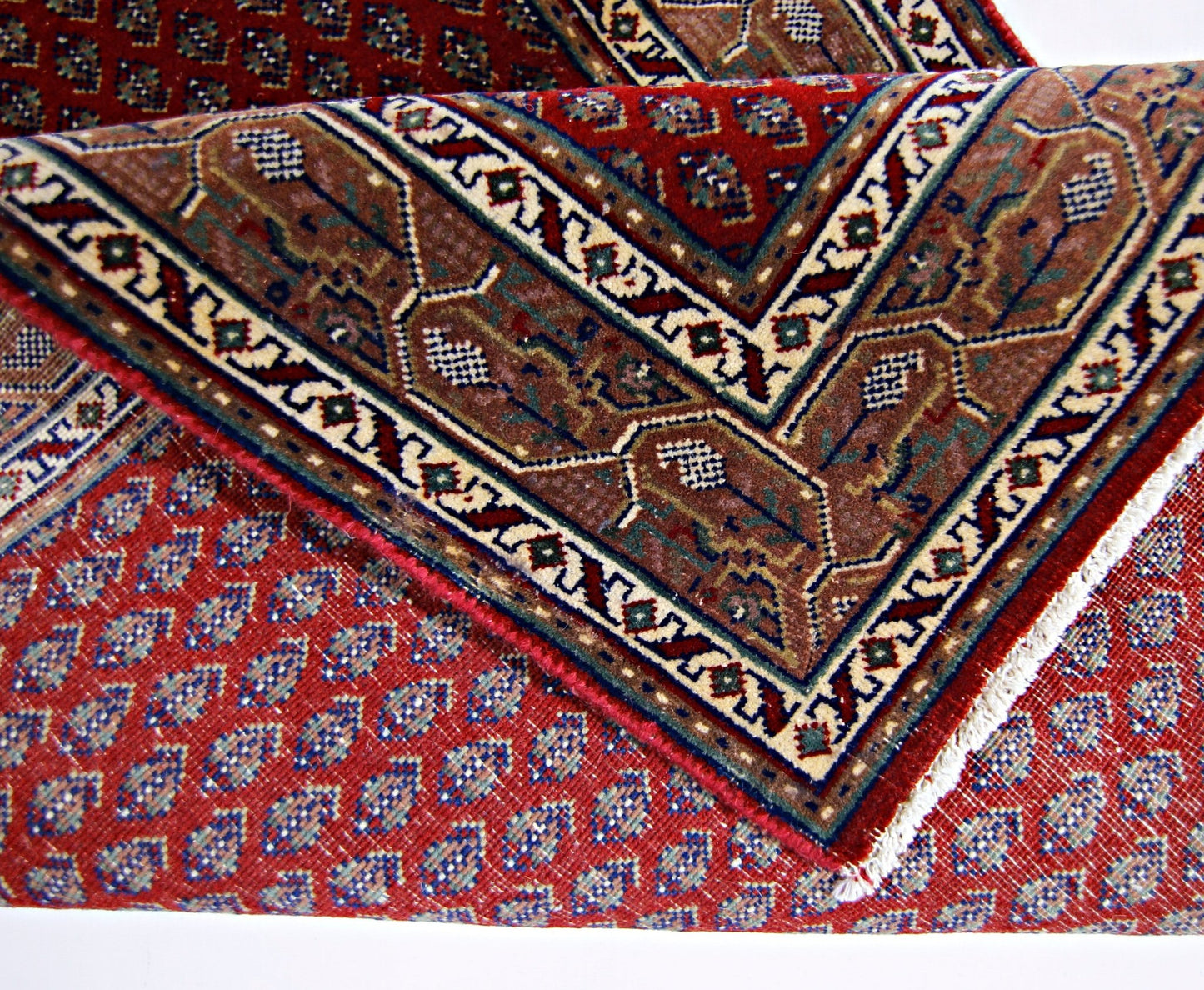Handmade Vintage Persian Rug | 139 x 74 cm | 4'7" x 2'4" - Najaf Rugs & Textile