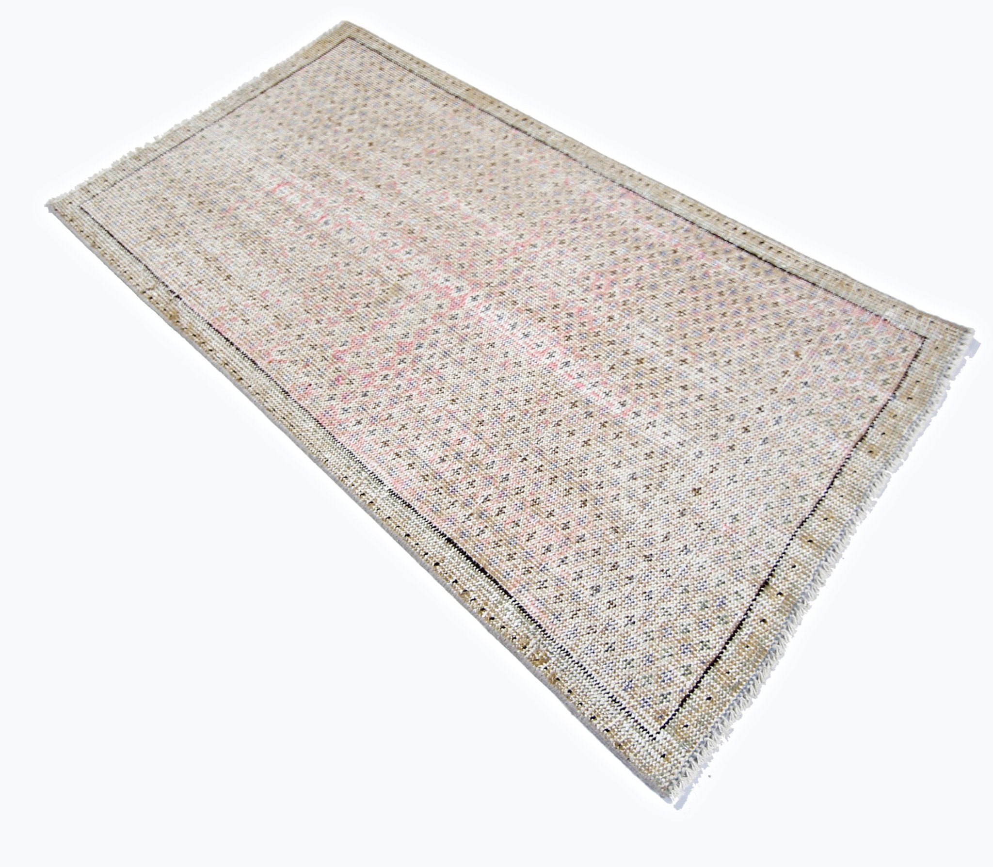 Handmade Vintage Persian Rug | 139 x 75 cm | 4'6" x 2'6" - Najaf Rugs & Textile