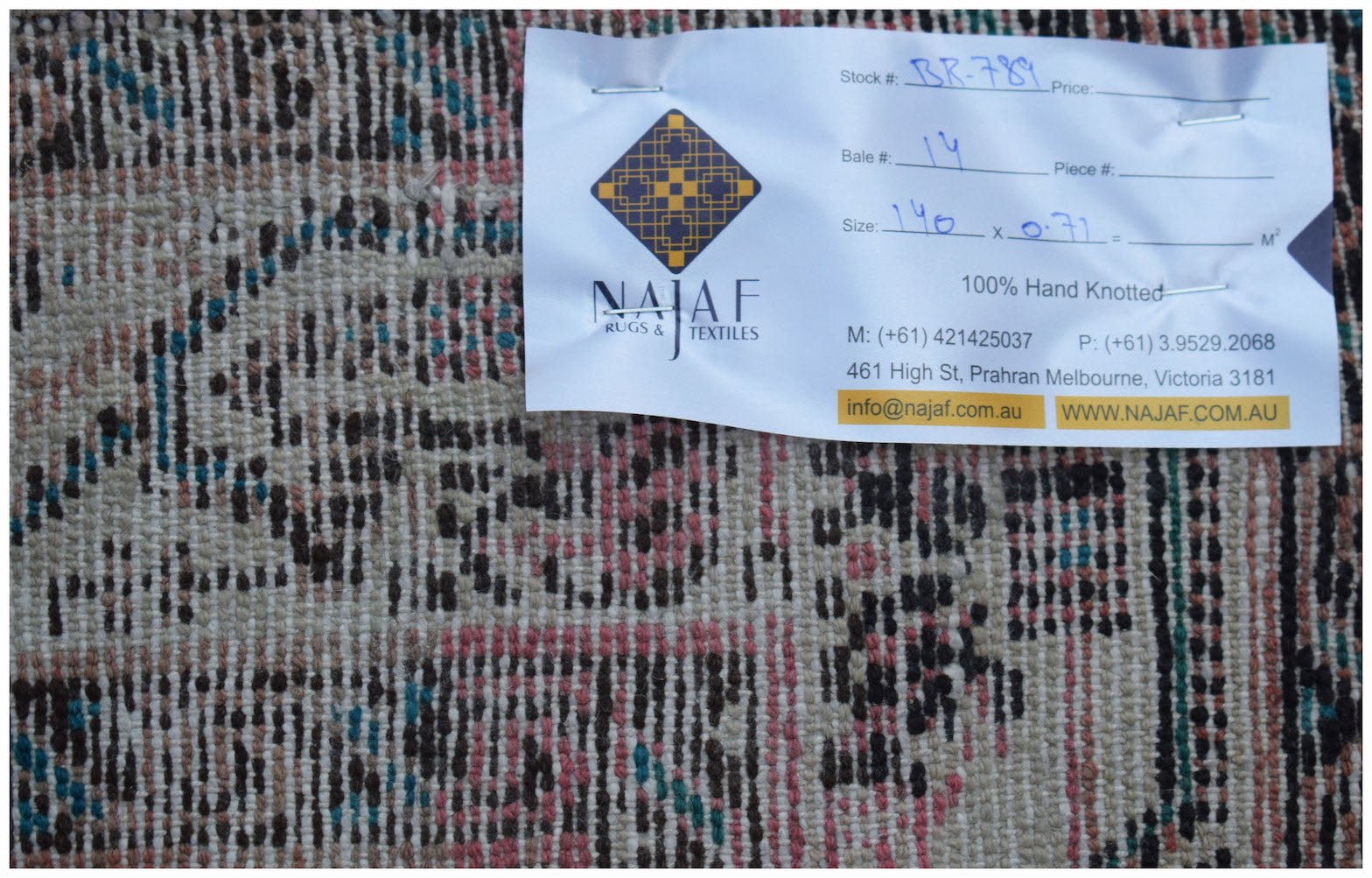 Handmade Vintage Persian Rug | 140 x 71 cm | 4'7" x 2'4" - Najaf Rugs & Textile