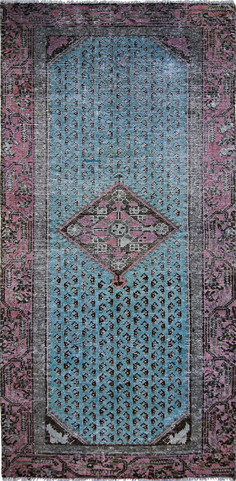 Handmade Vintage Persian Rug | 141 x 68 cm | 4'8" x 2'3" - Najaf Rugs & Textile