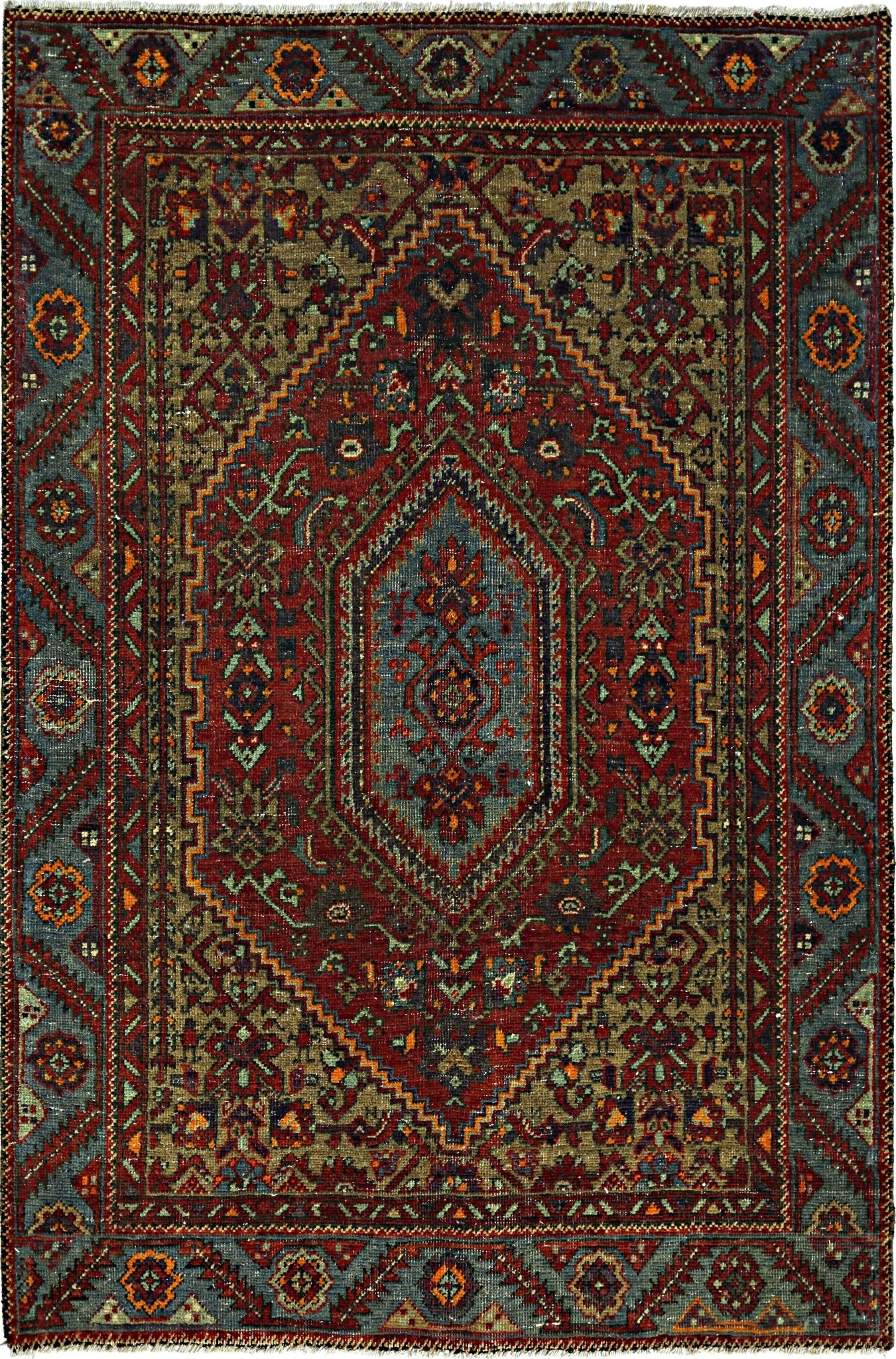 Handmade Vintage Persian Rug | 141 x 94 cm | 4'8" x 3'1" - Najaf Rugs & Textile