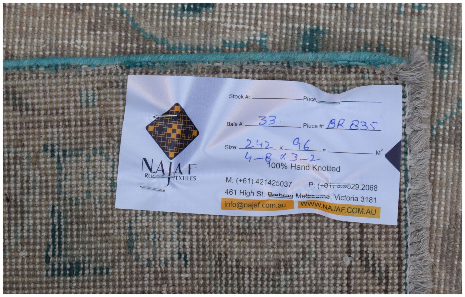 Handmade Vintage Persian Rug | 142 x 96 cm | 4'8" x 3'2" - Najaf Rugs & Textile