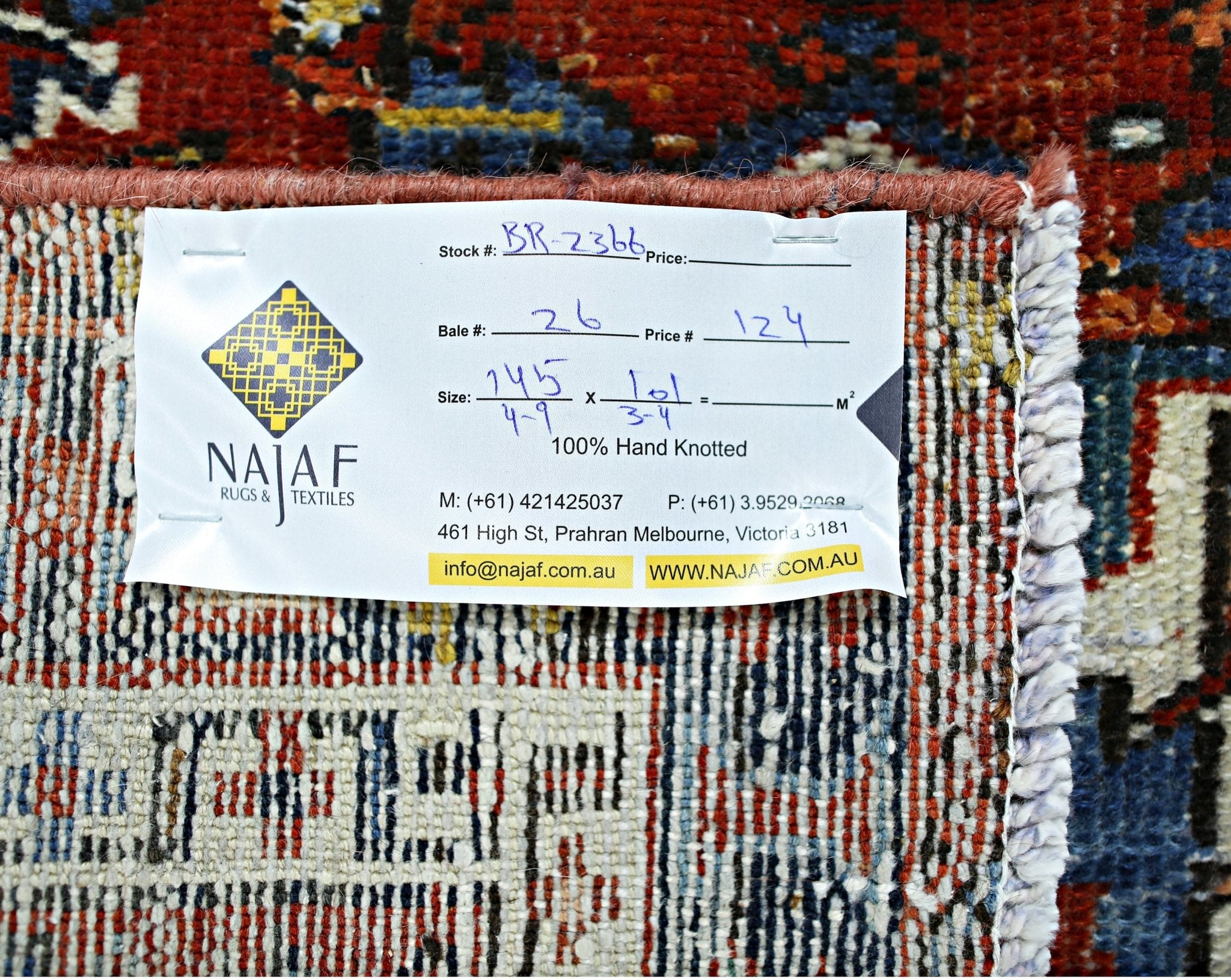 Handmade Vintage Persian Rug | 145 x 101 cm | 4'9" x 3'4" - Najaf Rugs & Textile