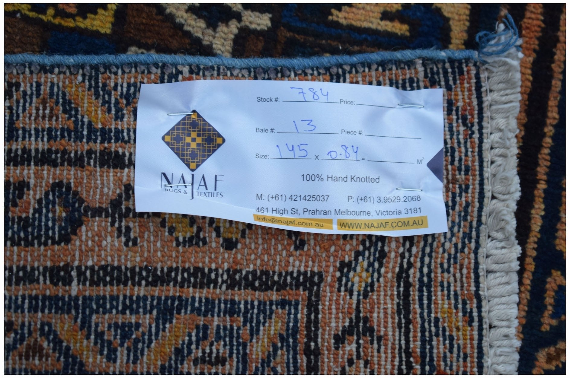 Handmade Vintage Persian Rug | 145 x 84 cm | 4'9" x 2'9" - Najaf Rugs & Textile