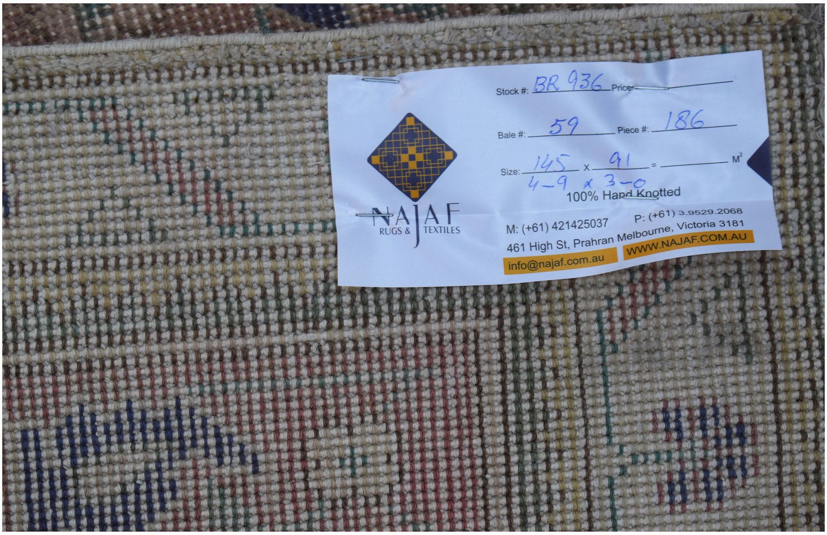 Handmade Vintage Persian Rug | 145 x 91 cm | 4'9" x 3' - Najaf Rugs & Textile