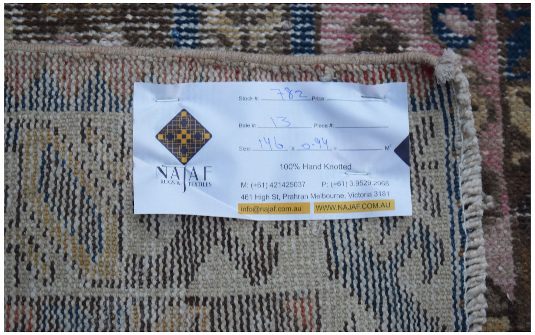 Handmade Vintage Persian Rug | 146 x 94 cm | 4'10" x 3'4" - Najaf Rugs & Textile