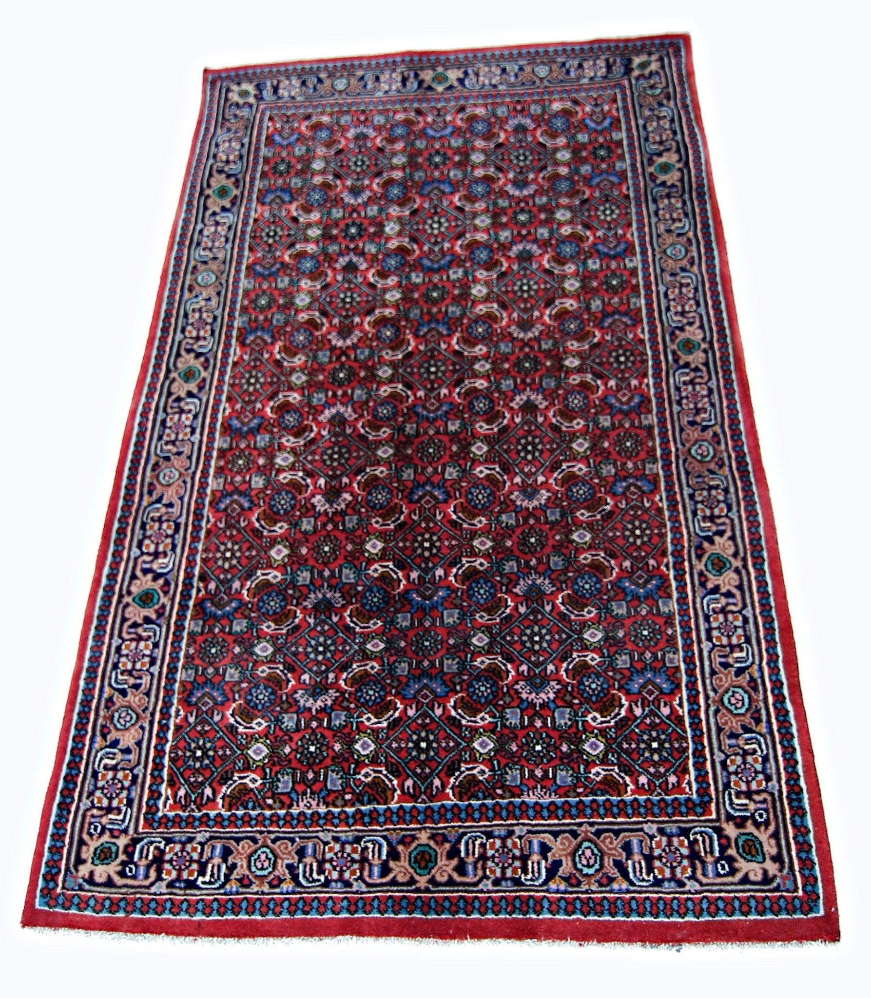 Handmade Vintage Persian Rug | 147 x 90 cm | 4'10" x 2'11" - Najaf Rugs & Textile