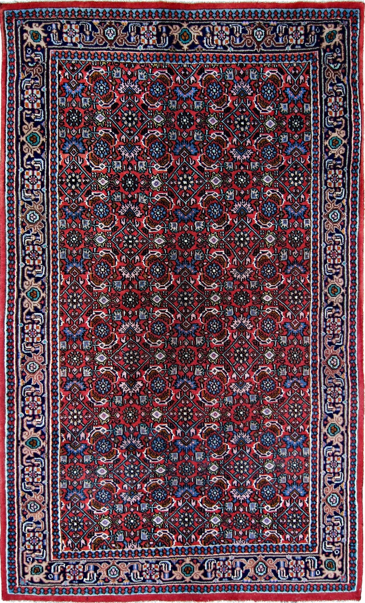 Handmade Vintage Persian Rug | 147 x 90 cm | 4'10" x 2'11" - Najaf Rugs & Textile