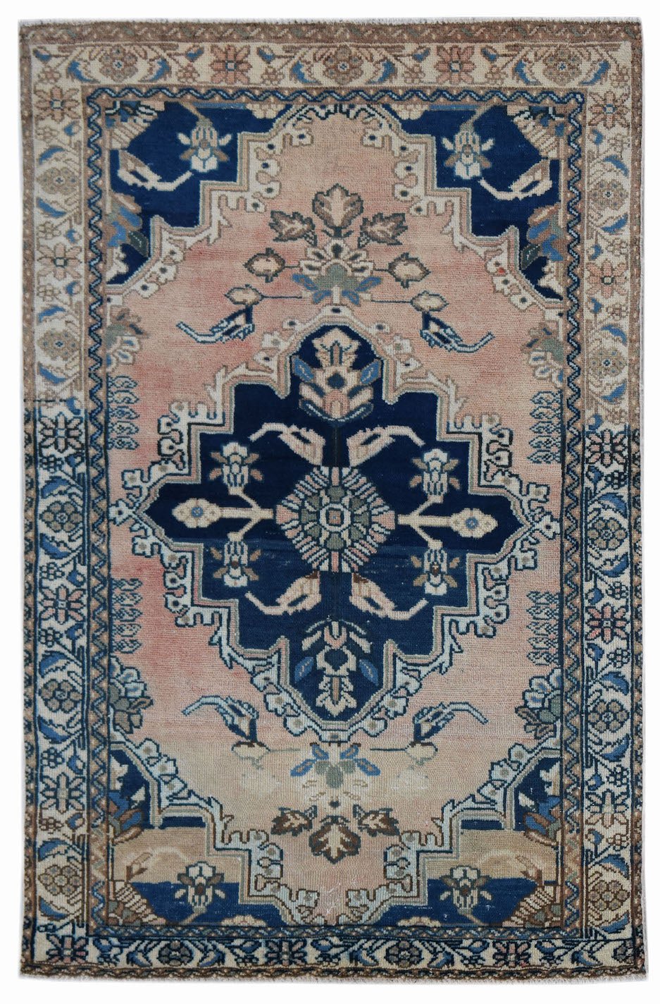 Handmade Vintage Persian Rug | 148 x 98 cm | 4'10" x 3'3" - Najaf Rugs & Textile