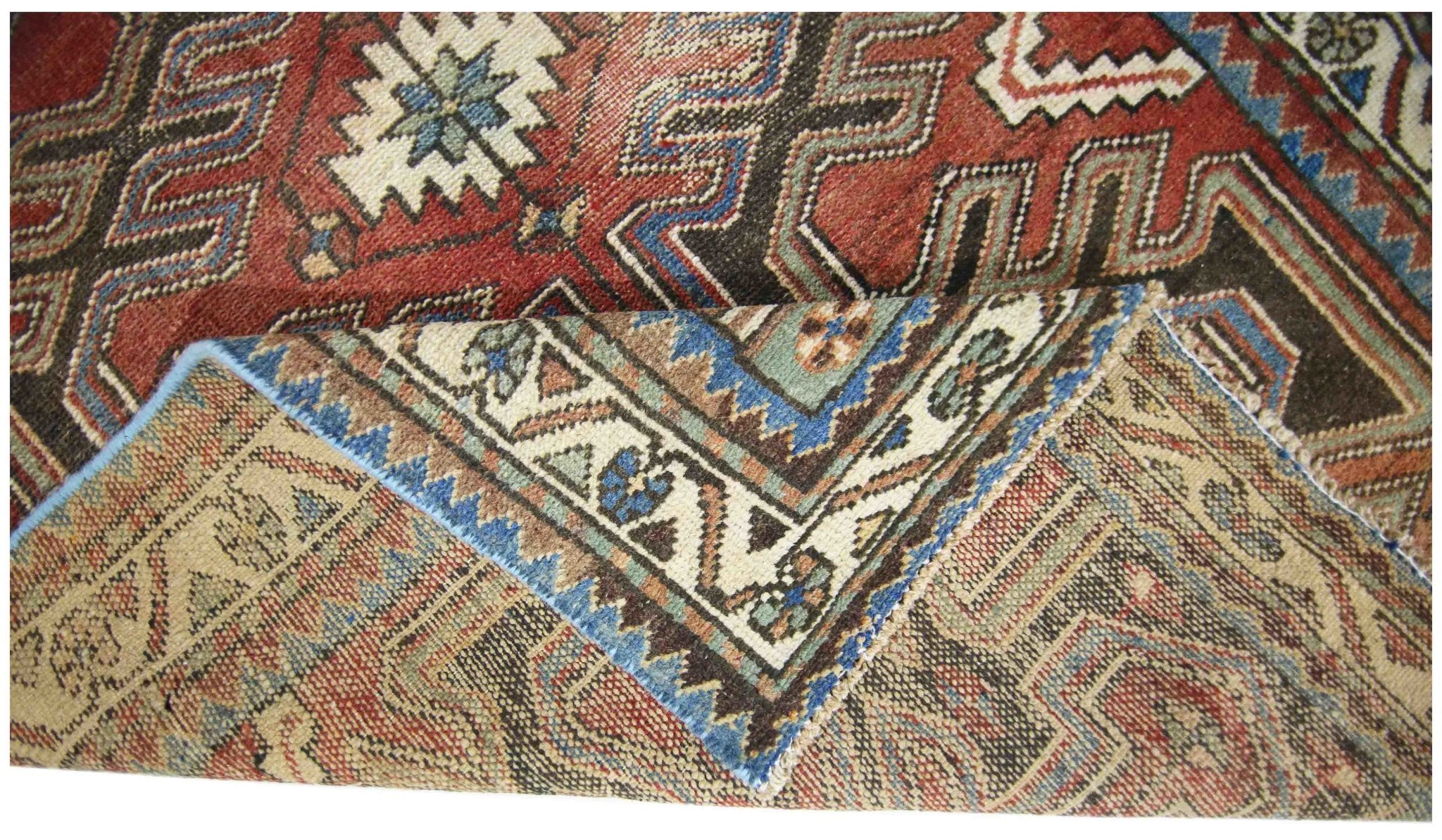 Handmade Vintage Persian Rug | 149 x 100 cm | 4'10" x 3'3" - Najaf Rugs & Textile
