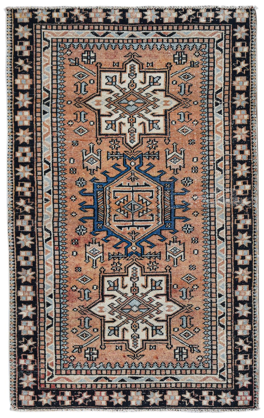 Handmade Vintage Persian Rug | 150 x 94 cm | 4'11" x 3'1" - Najaf Rugs & Textile