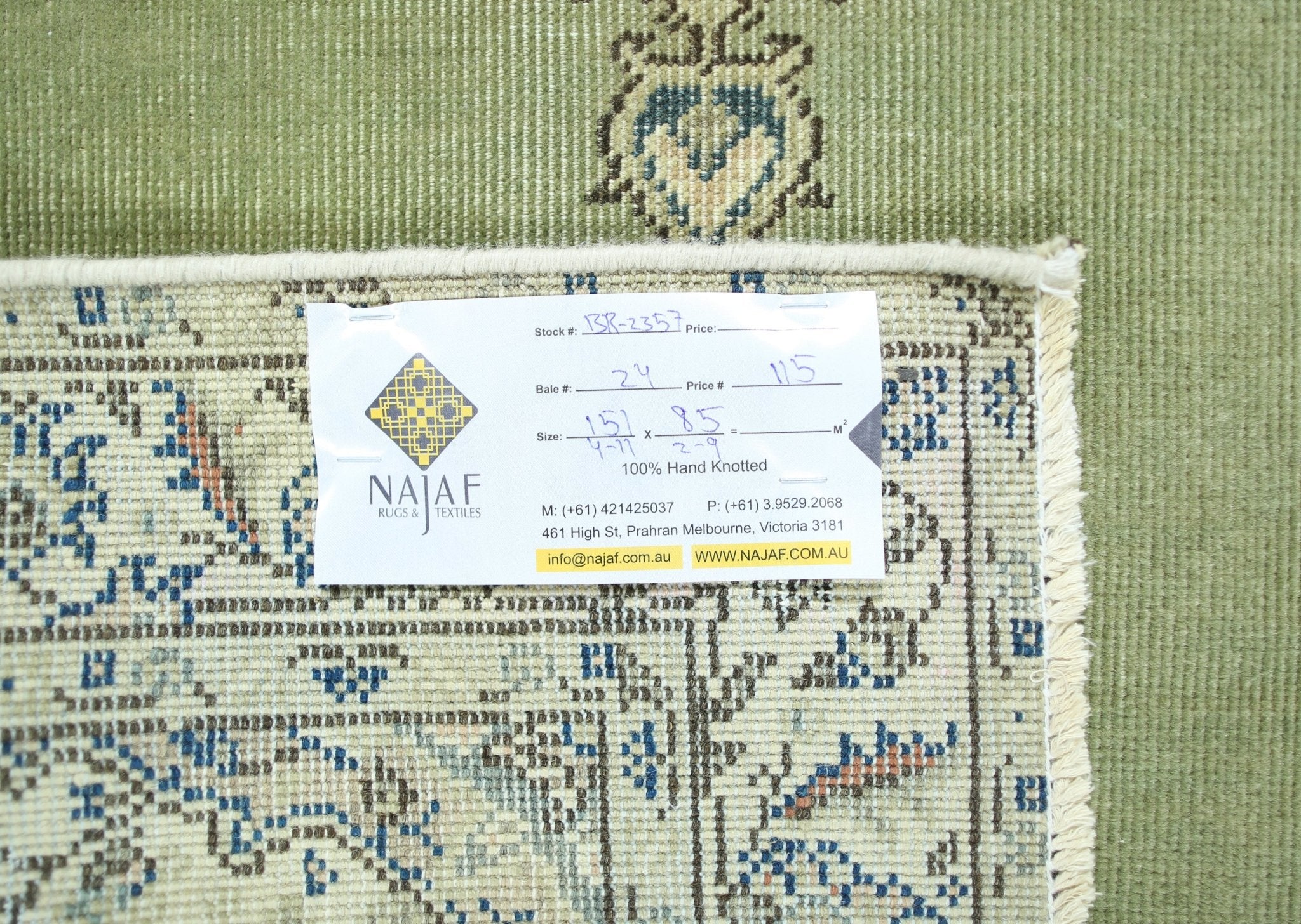 Handmade Vintage Persian Rug | 151 x 85 cm | 4'11" x 2'9" - Najaf Rugs & Textile