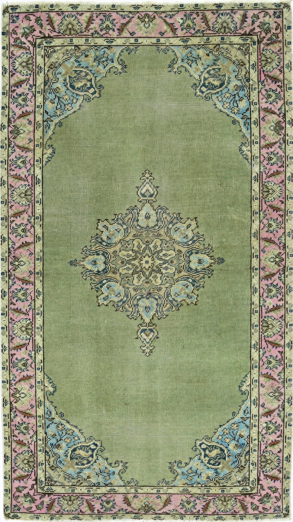 Handmade Vintage Persian Rug | 151 x 85 cm | 4'11" x 2'9" - Najaf Rugs & Textile