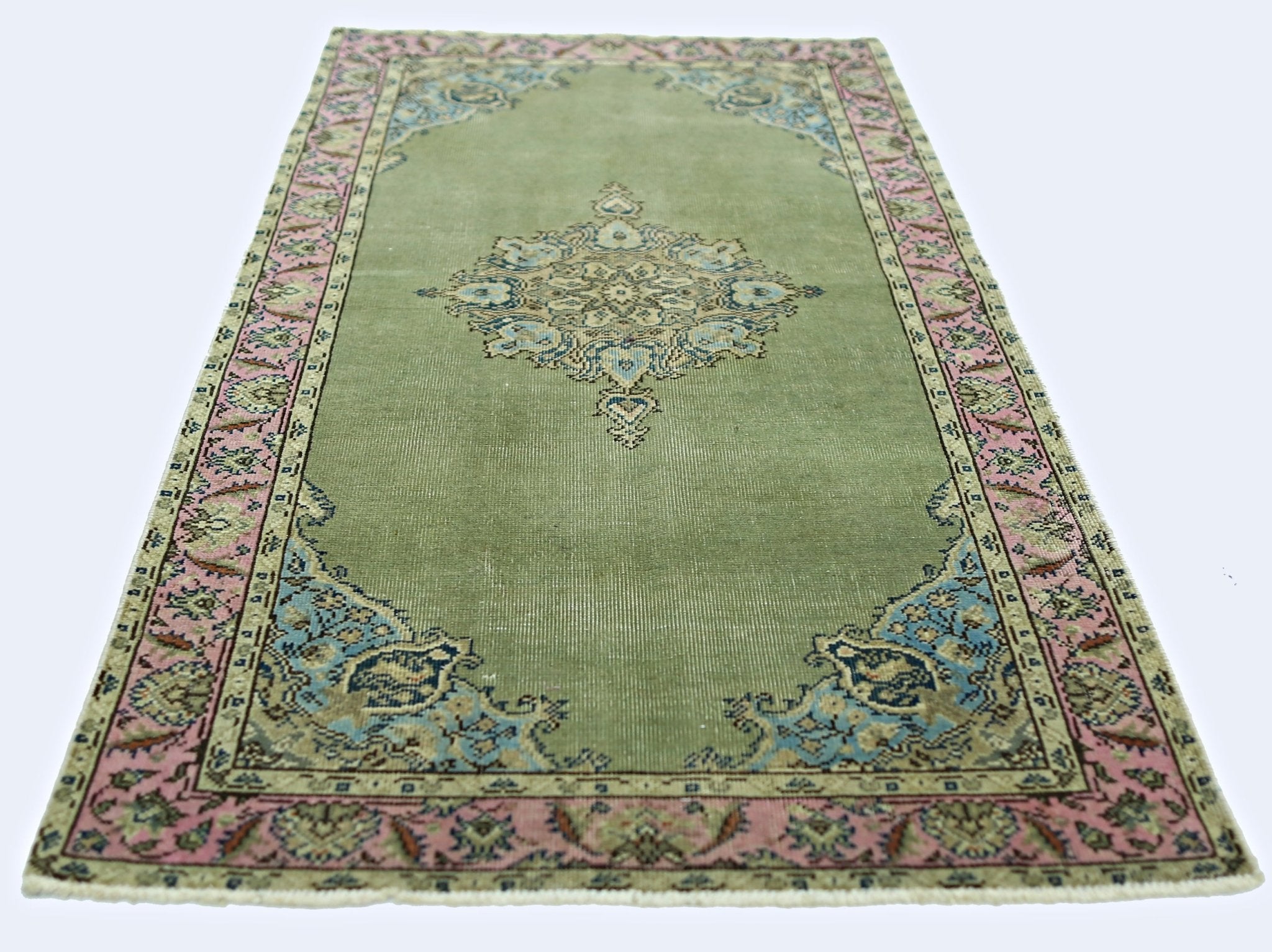 Handmade Vintage Persian Rug | 151 x 85 cm | 4'11" x 2'9" - Najaf Rugs & Textile