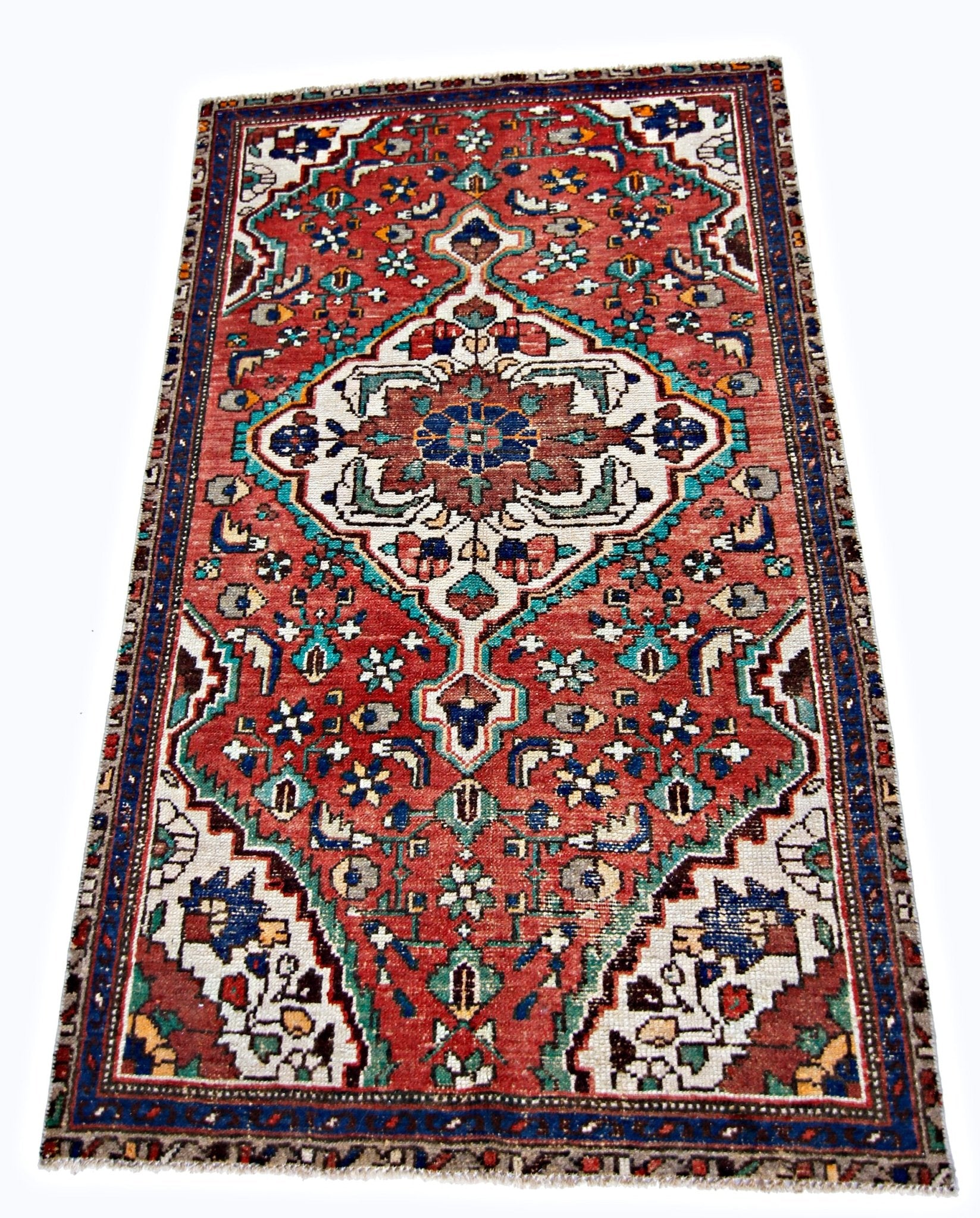 Handmade Vintage Persian Rug | 151 x 95 cm | 5' x 3'2" - Najaf Rugs & Textile
