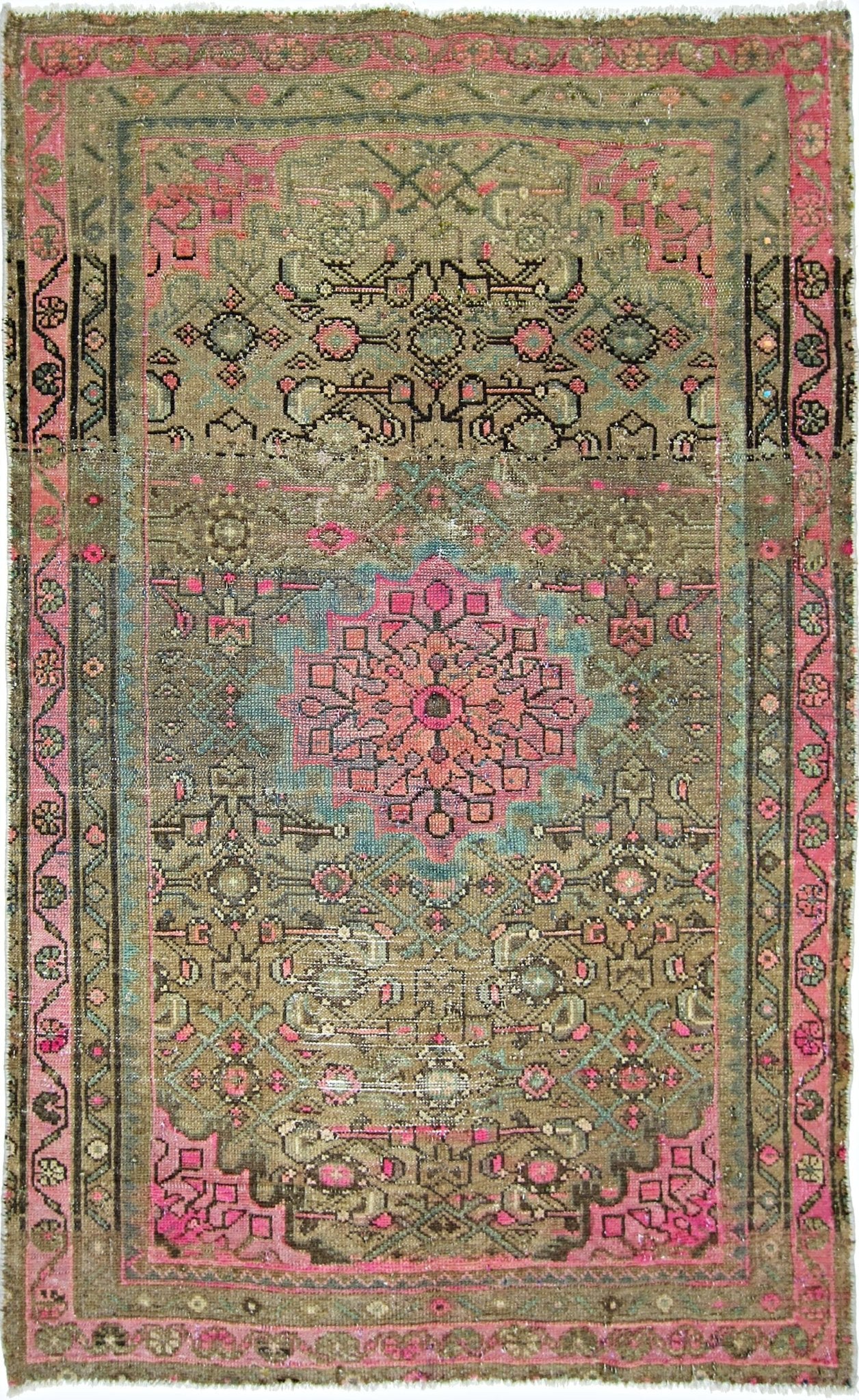 Handmade Vintage Persian Rug | 151 x 97 cm | 4'11" x 3'2" - Najaf Rugs & Textile