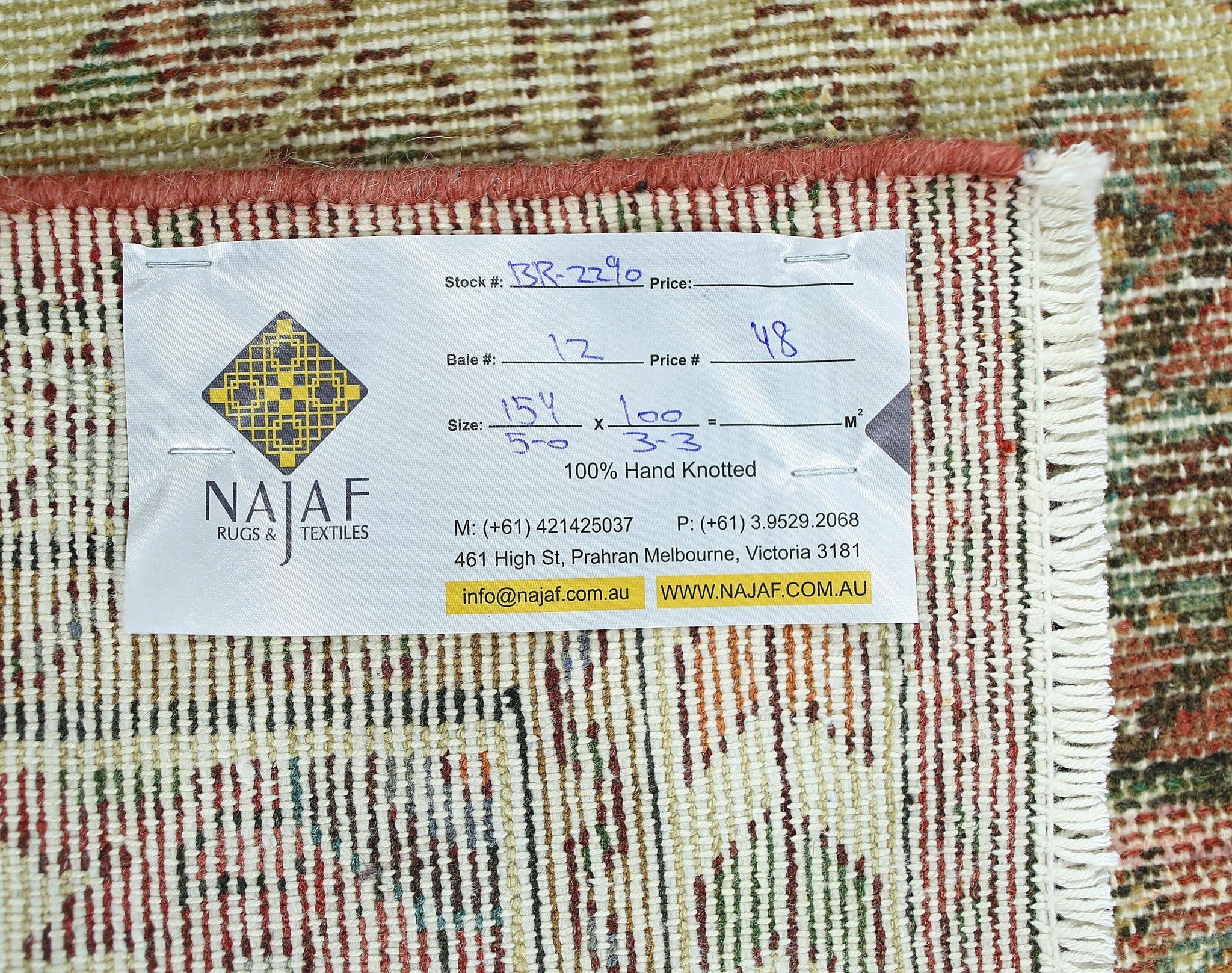 Handmade Vintage Persian Rug | 154 x 100 cm | 5' x 3'3" - Najaf Rugs & Textile