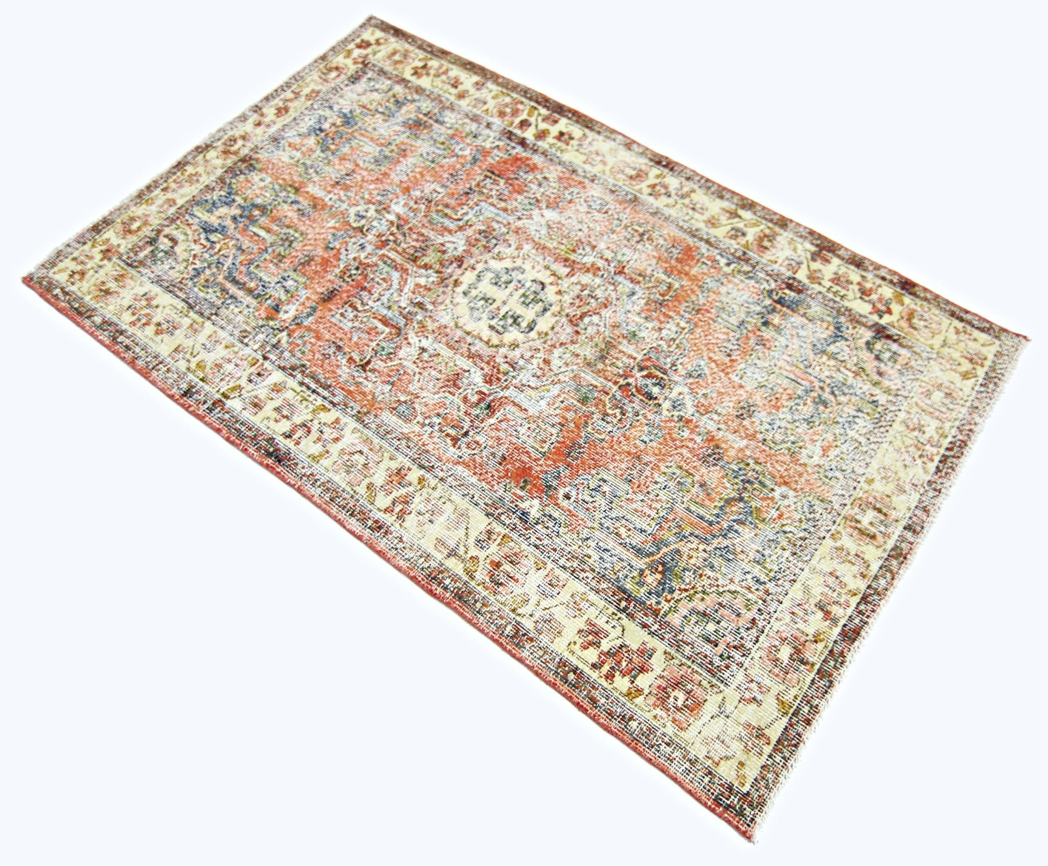 Handmade Vintage Persian Rug | 154 x 93 cm | 5'1" x 3'1" - Najaf Rugs & Textile
