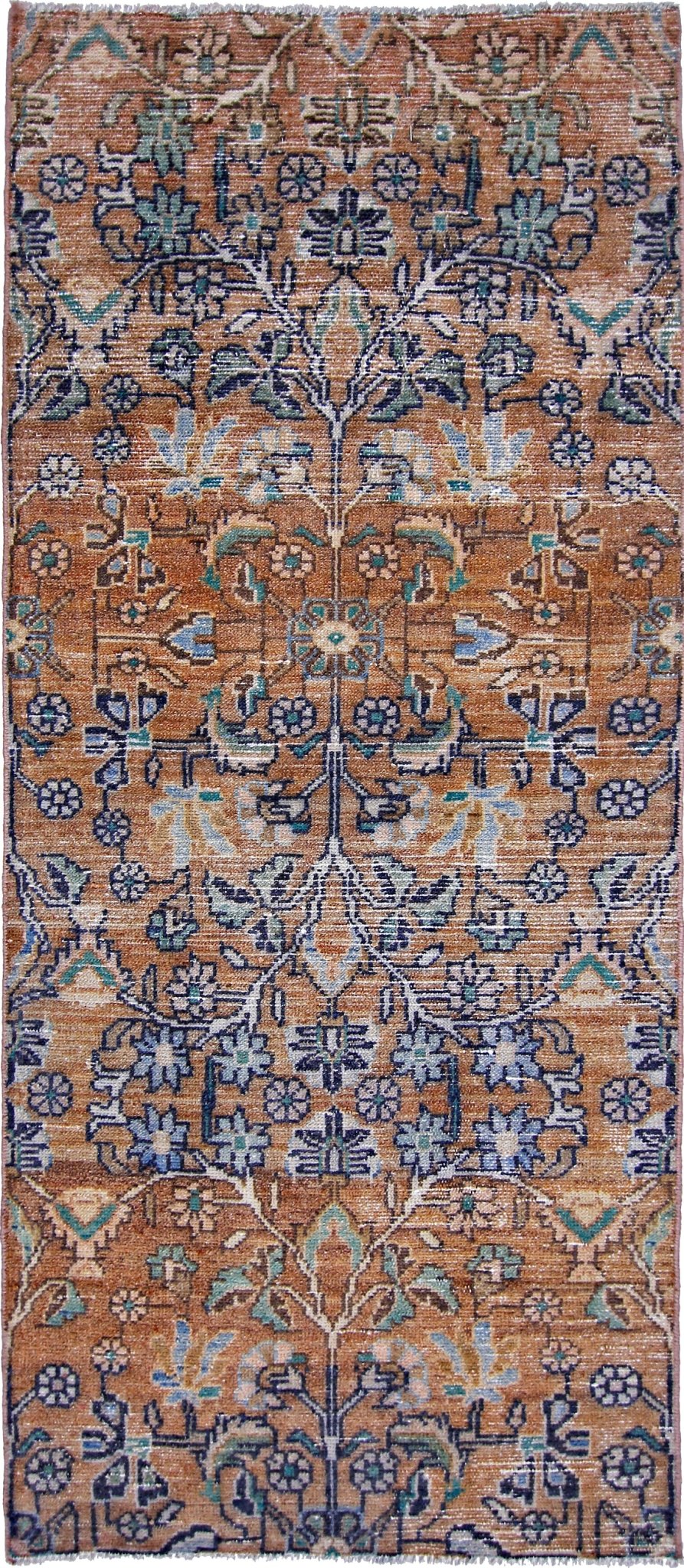 Handmade Vintage Persian Rug | 156 x 67 cm | 5'1" x 2'2" - Najaf Rugs & Textile