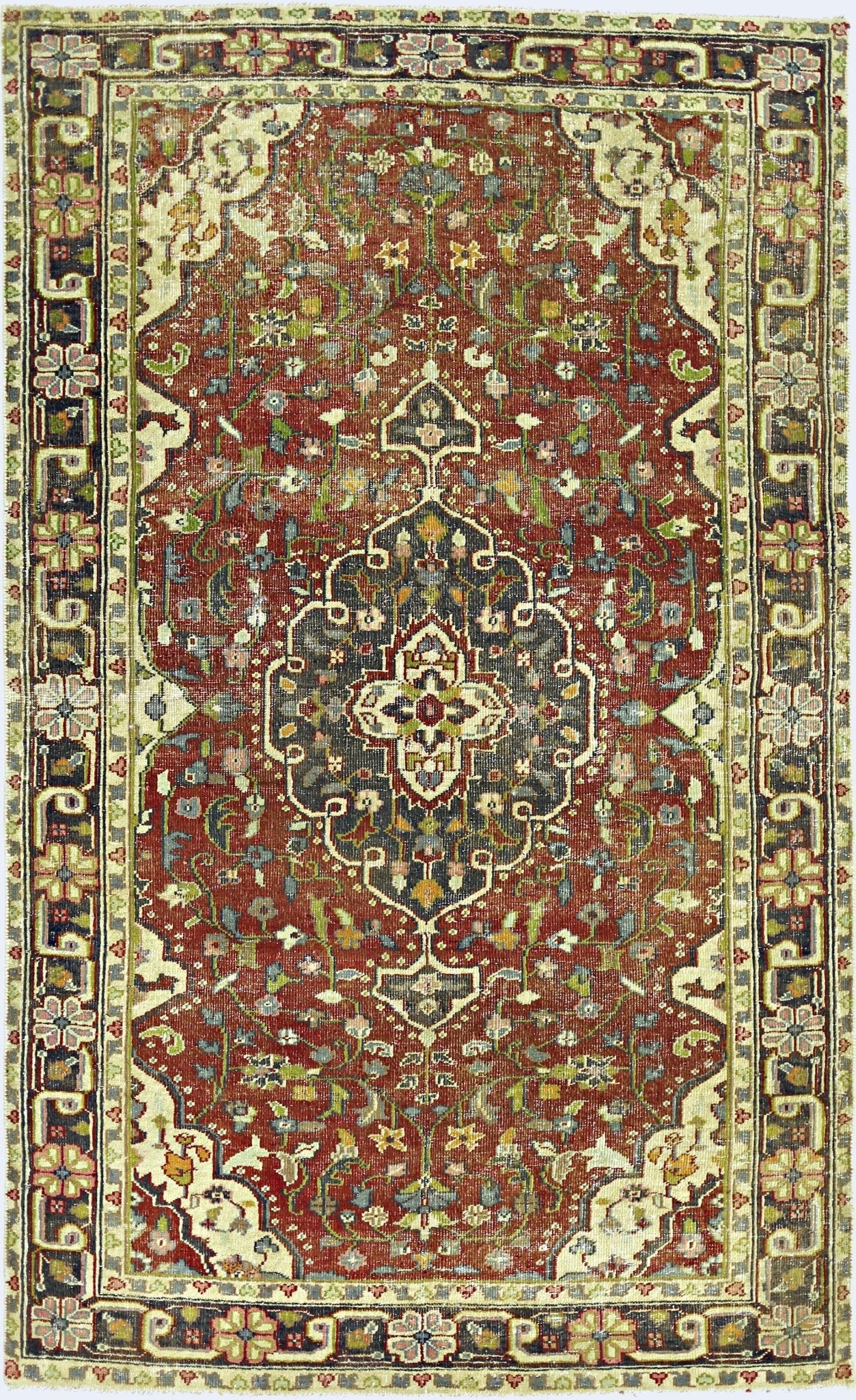 Handmade Vintage Persian Rug | 156 x 92 cm | 5'1" x 3' - Najaf Rugs & Textile