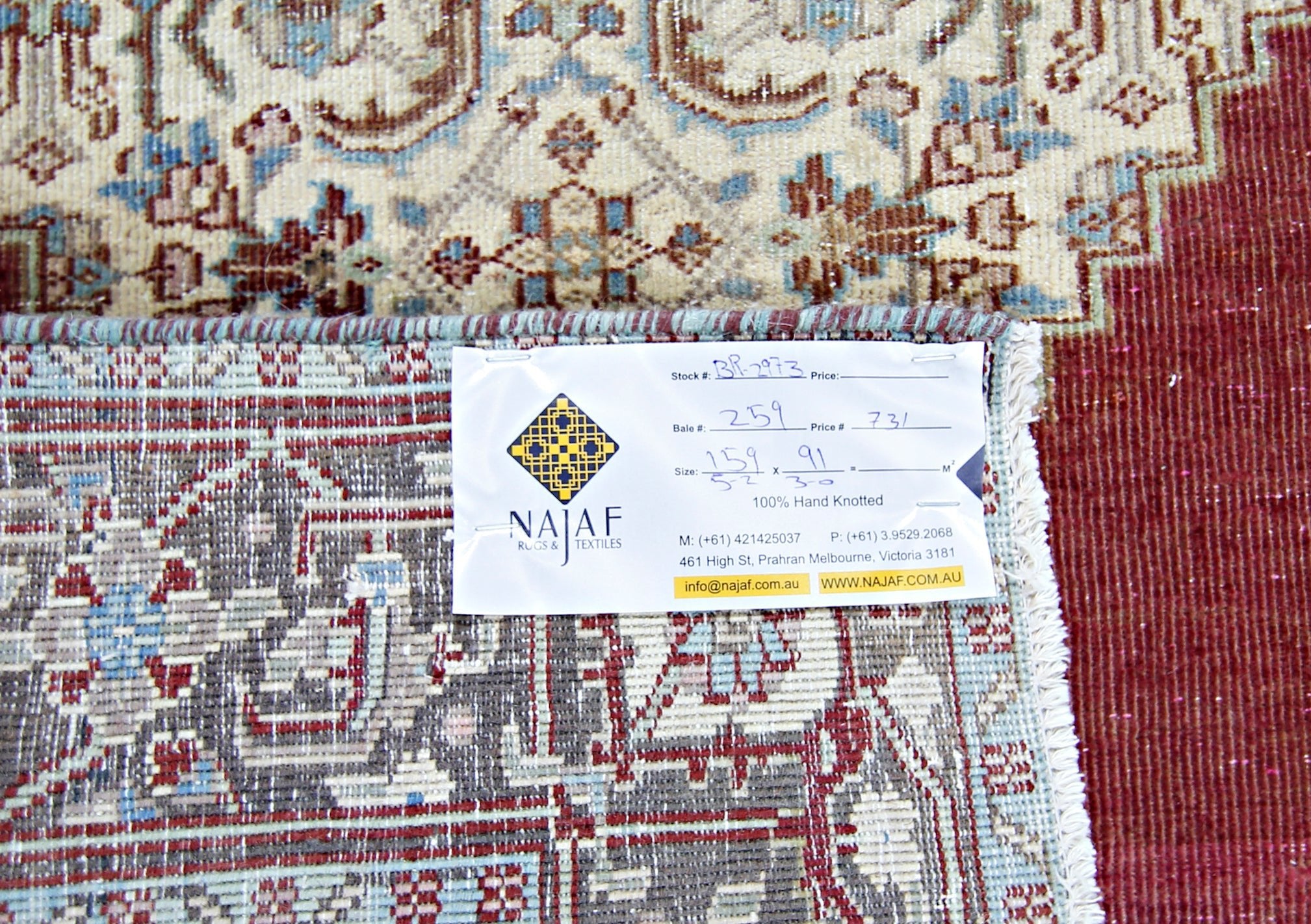 Handmade Vintage Persian Rug | 159 x 91 cm | 5'2" x 3' - Najaf Rugs & Textile
