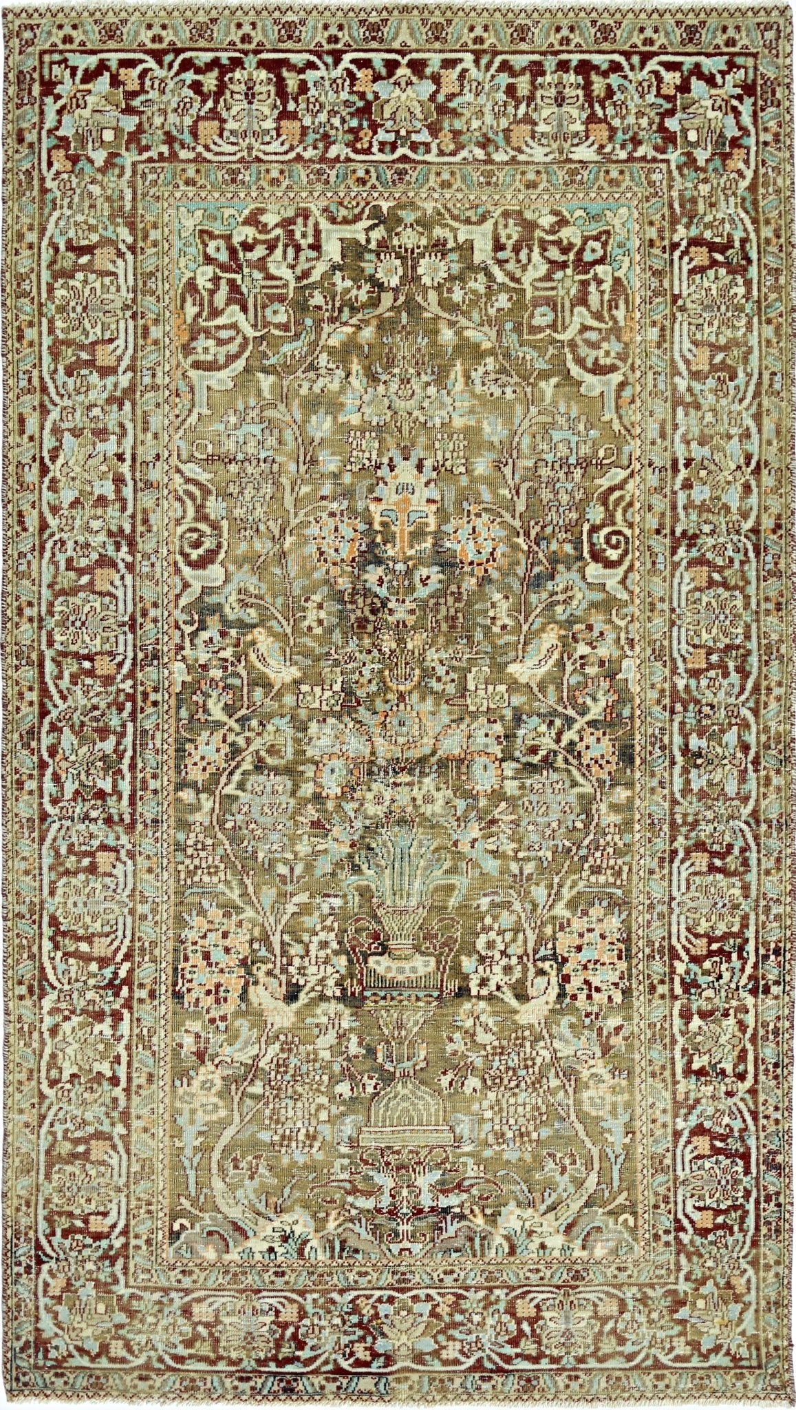 Handmade Vintage Persian Rug | 161 x 89 cm | 5'3" x 2'11" - Najaf Rugs & Textile