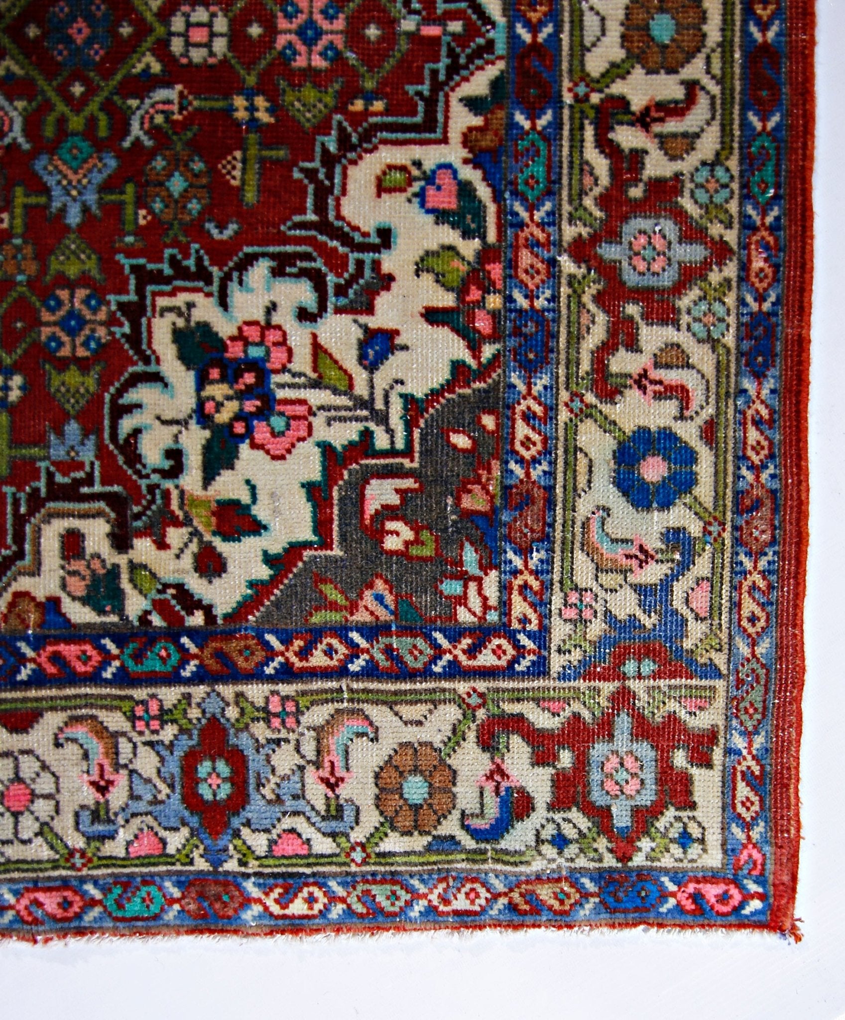 Handmade Vintage Persian Rug | 165 x 101 cm | 5'5" x 3'4" - Najaf Rugs & Textile