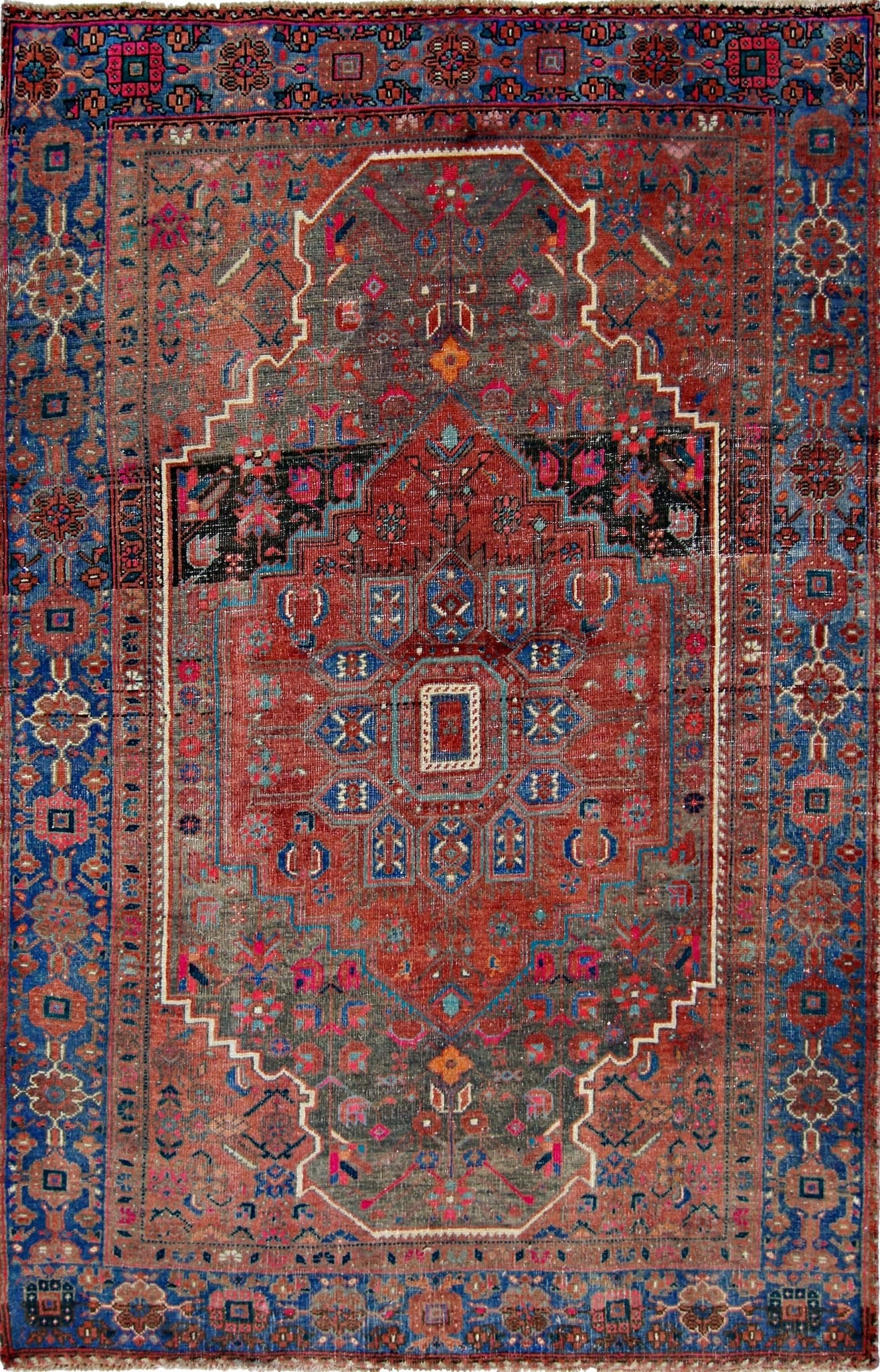 Handmade Vintage Persian Rug | 165 x 107 cm | 5'5" x 3'6" - Najaf Rugs & Textile