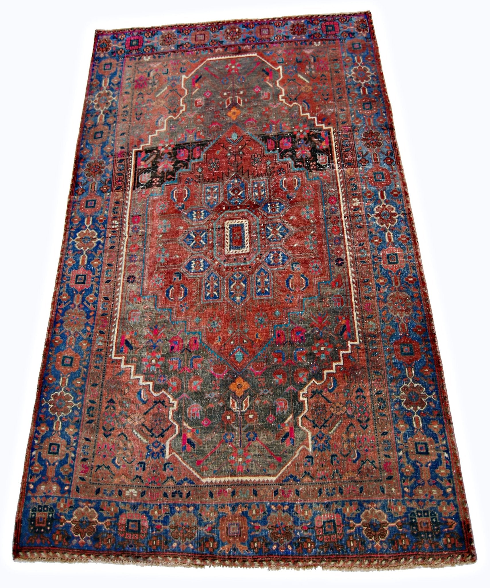 Handmade Vintage Persian Rug | 165 x 107 cm | 5'5" x 3'6" - Najaf Rugs & Textile