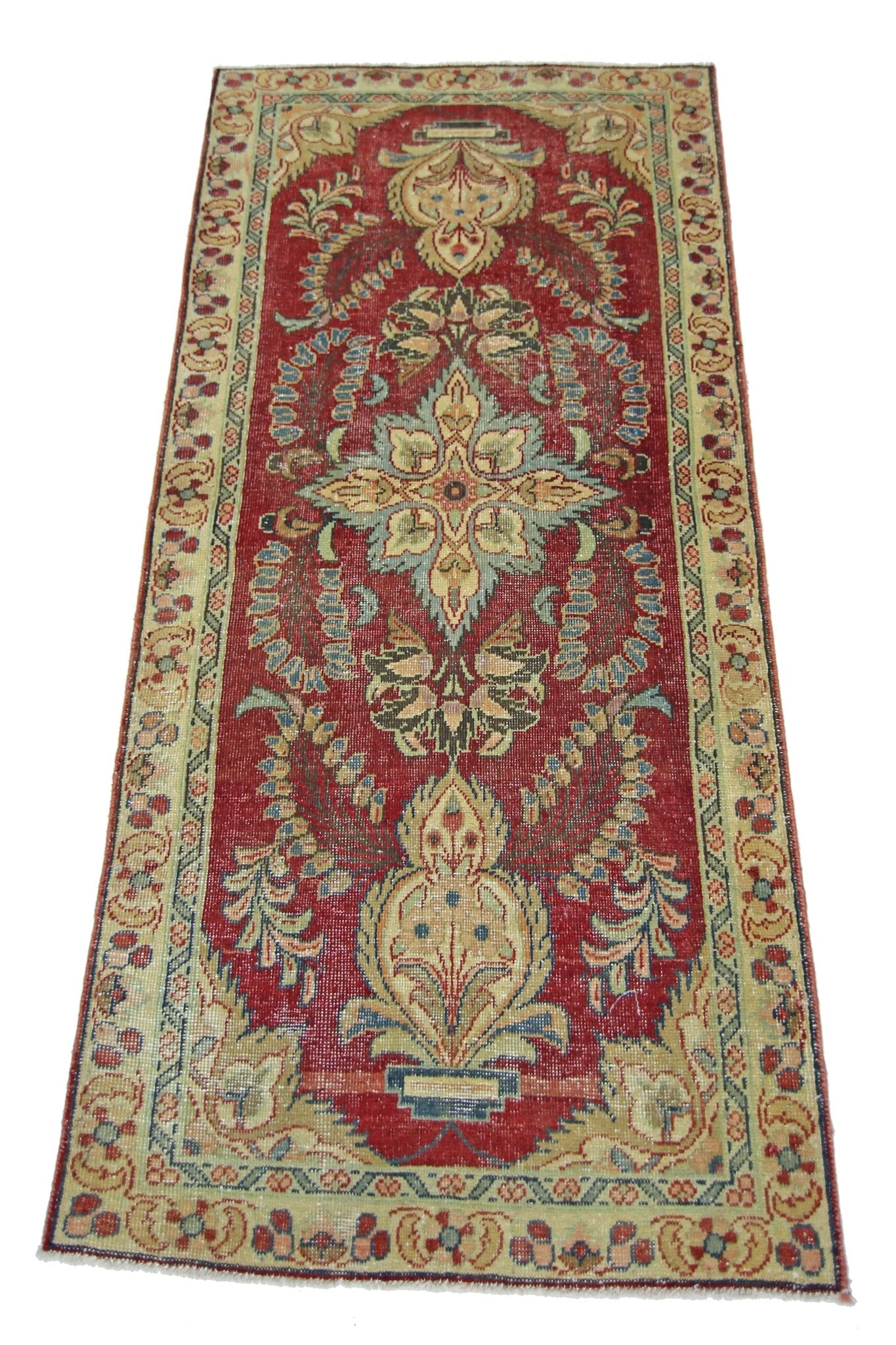 Handmade Vintage Persian Rug | 165 x 78 cm | 5'5" x 2'7" - Najaf Rugs & Textile