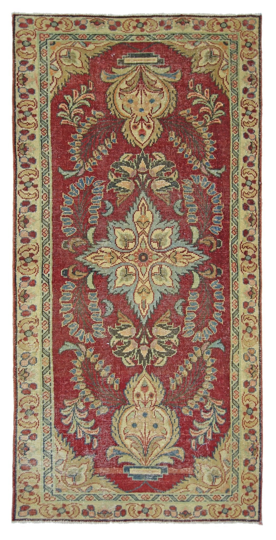 Handmade Vintage Persian Rug | 165 x 78 cm | 5'5" x 2'7" - Najaf Rugs & Textile