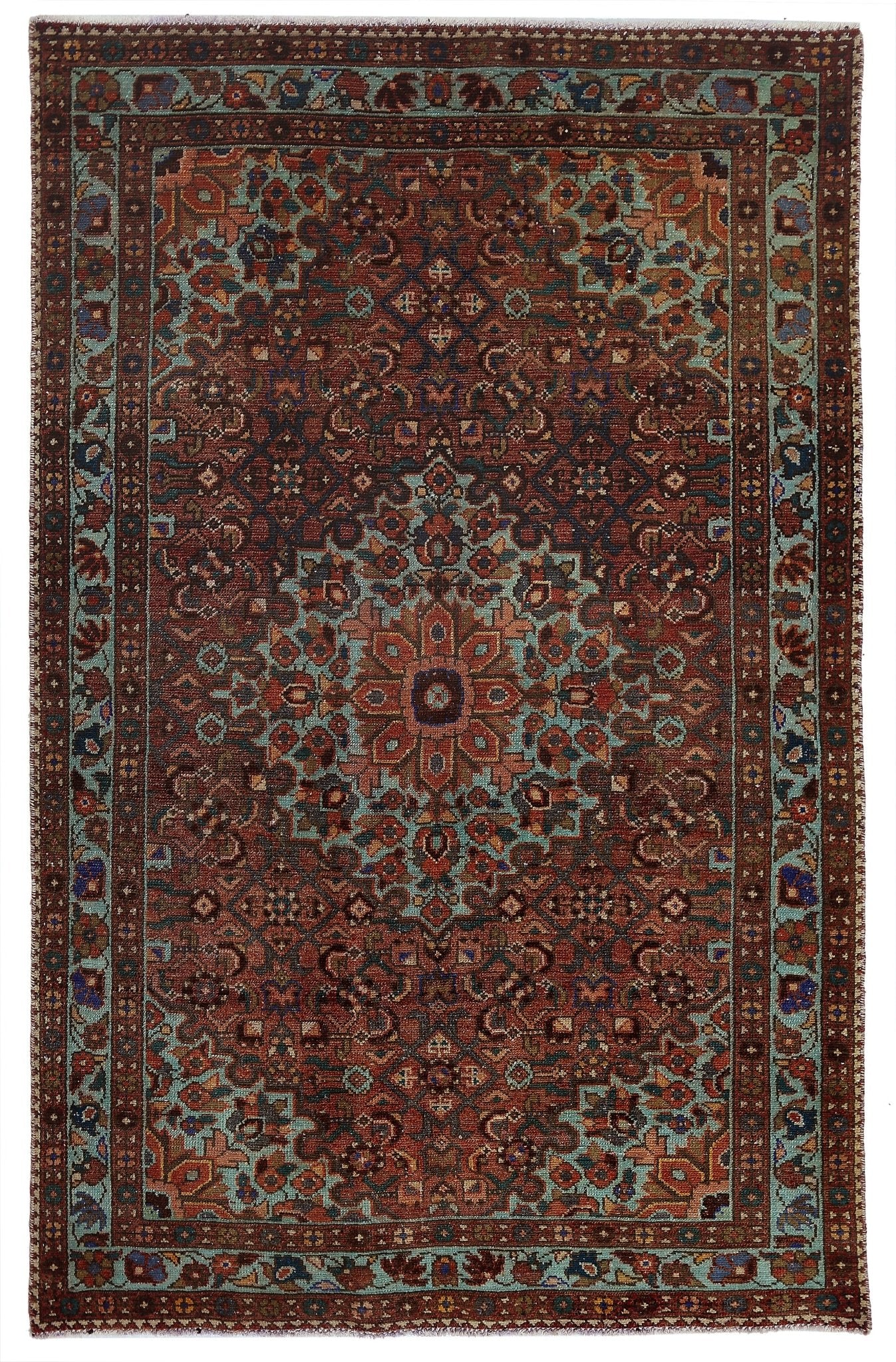 Handmade Vintage Persian Rug | 167 x 100 cm | 5'6" x 3'3" - Najaf Rugs & Textile