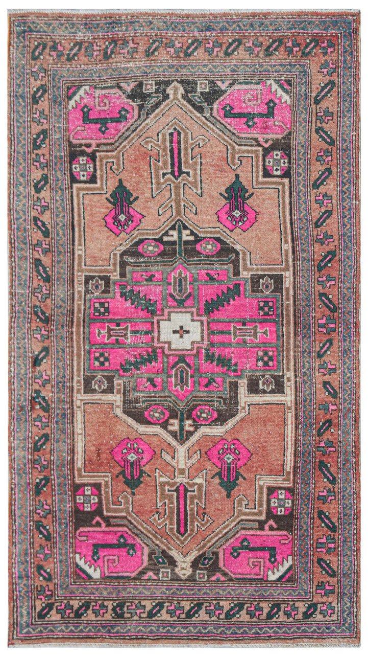 Handmade Vintage Persian Rug | 170 x 96 cm | 5'7" x 3'2" - Najaf Rugs & Textile