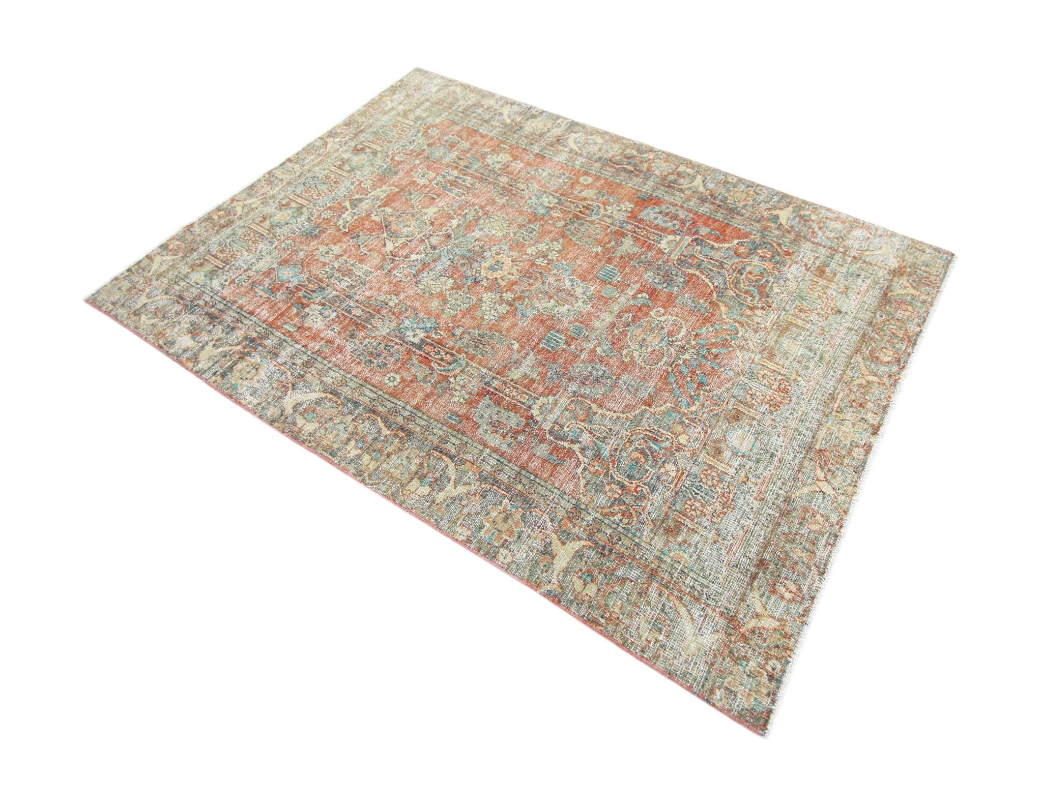 Handmade Vintage Persian Rug | 178 x 120 cm | 5'10" x 3'11" - Najaf Rugs & Textile